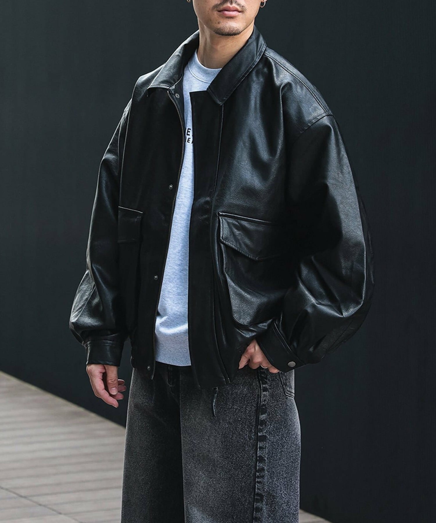 BEAMS HEART｜BEAMS HEART｜クラシック フェイクレザー ブルゾン