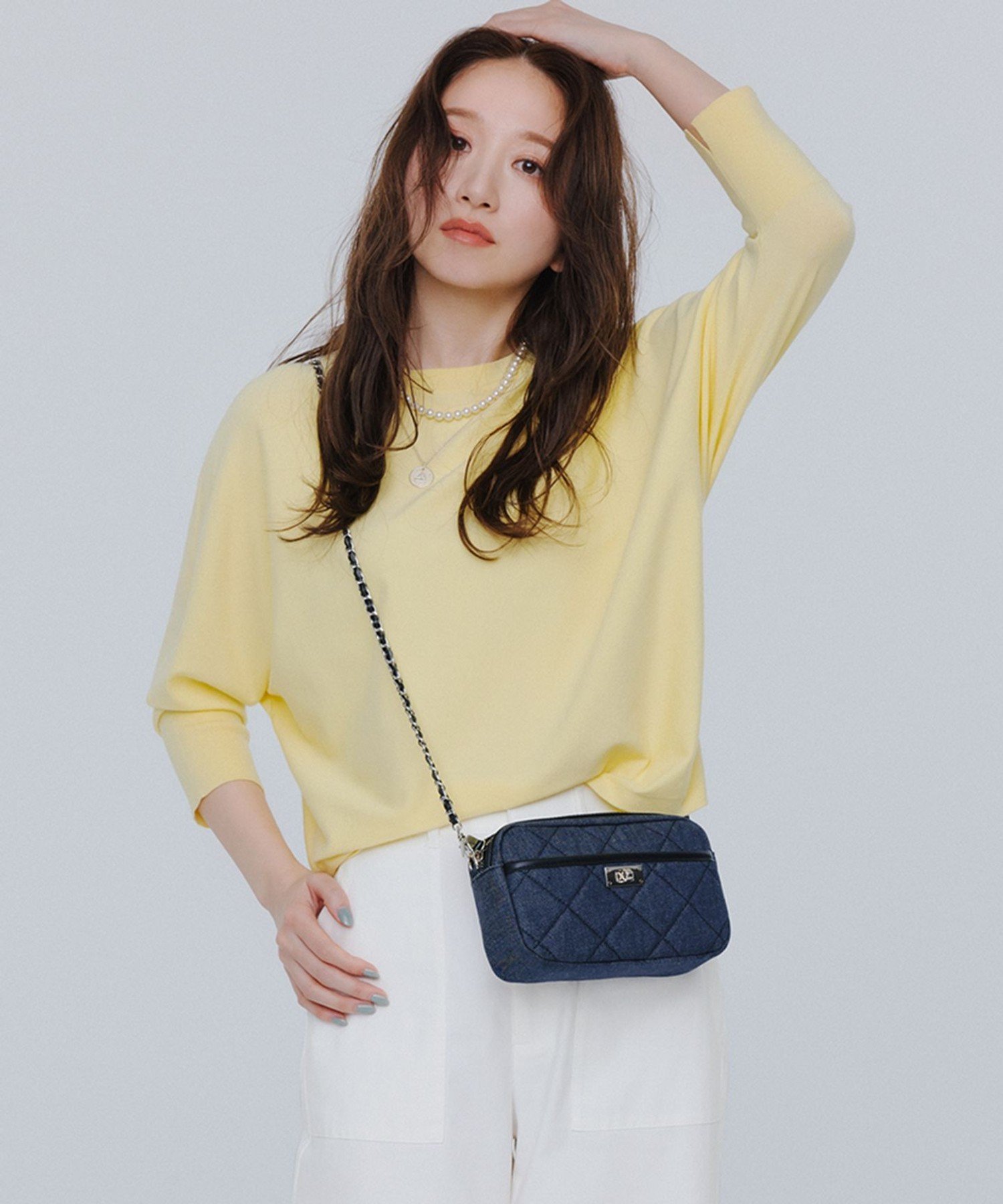 23区｜【洗える】コンフォートストレッチ ドルマンスリーブ ニット