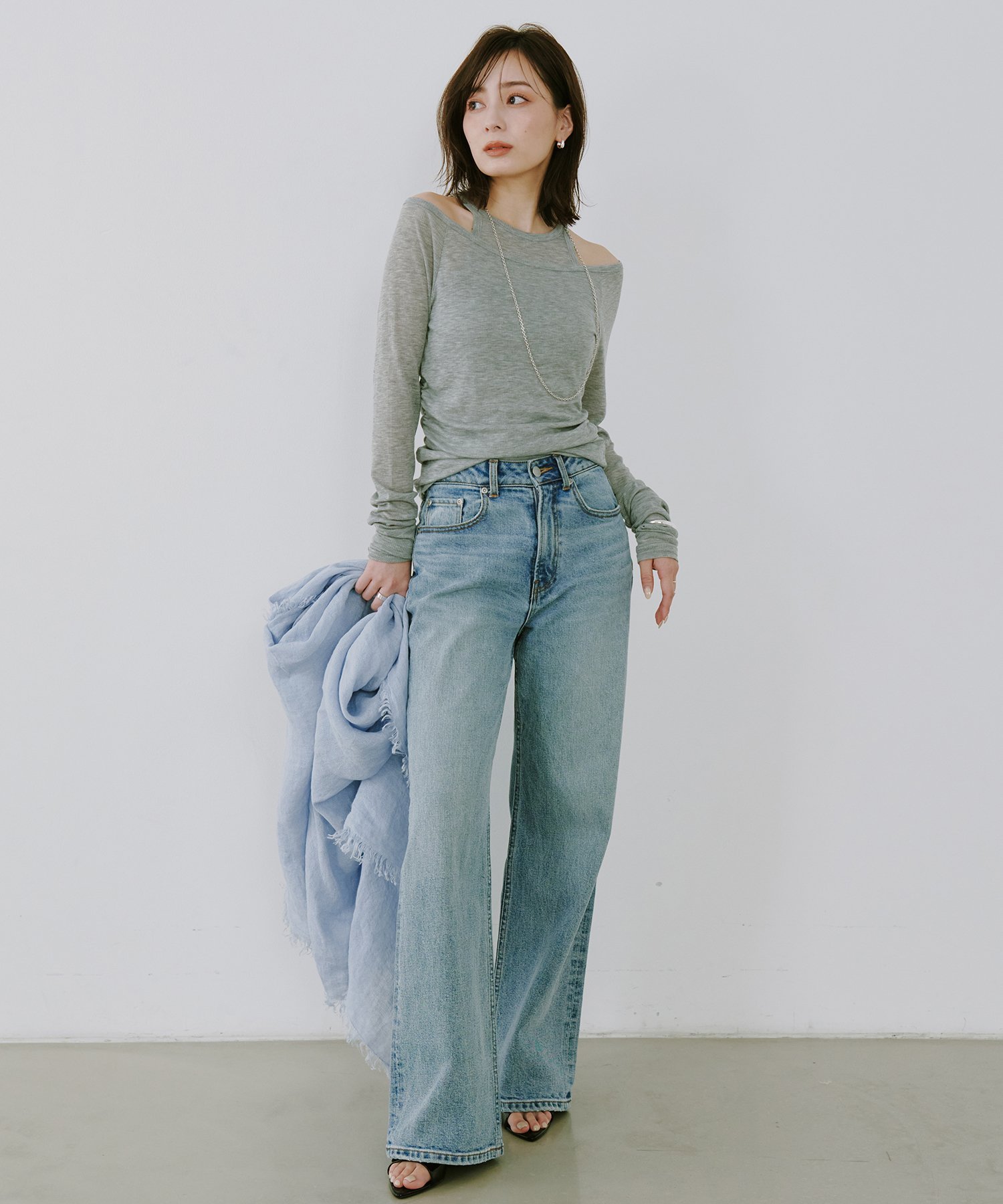 anuans｜Wide leg denim | Rakuten Fashion(楽天ファッション／旧楽天
