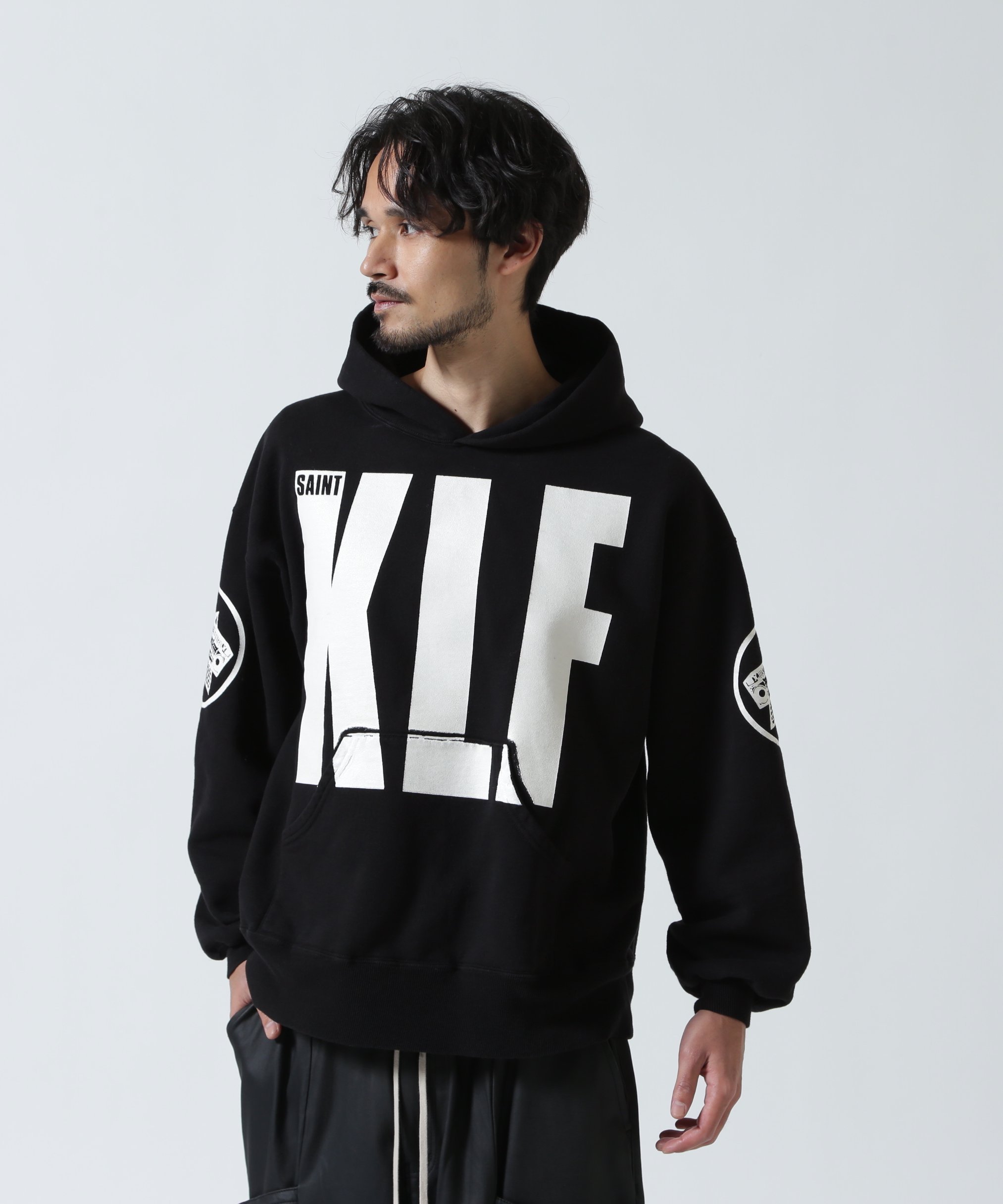 ROYAL FLASH｜SAINT MICHAEL/セントマイケル/KLF HOODIE/KLF/BLACK
