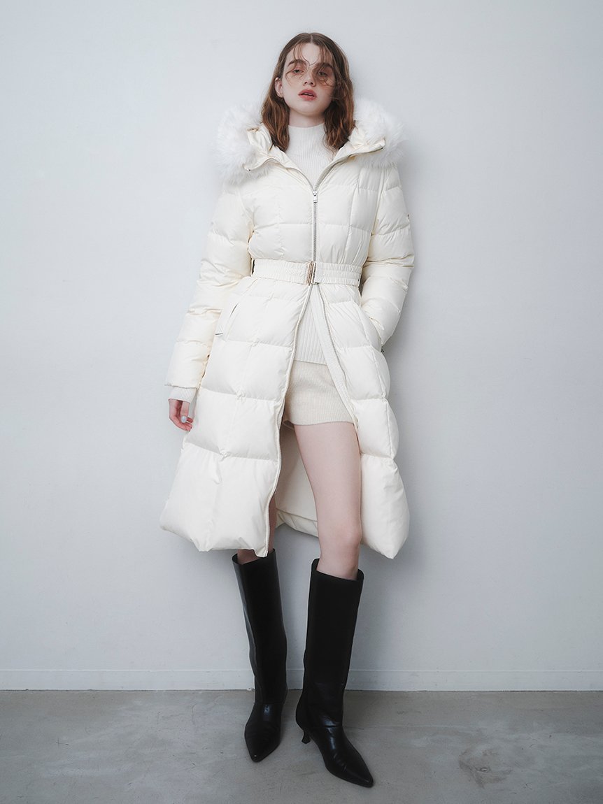 SNIDEL｜【00サイズあり】スタイルアップフレンチダウンロングコート