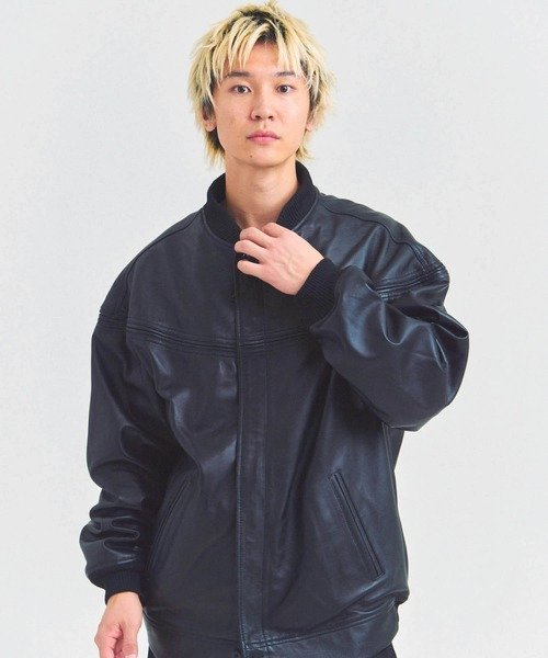 JACKROSE｜TOWNCRAFT/タウンクラフト leather derby jacket(MENS