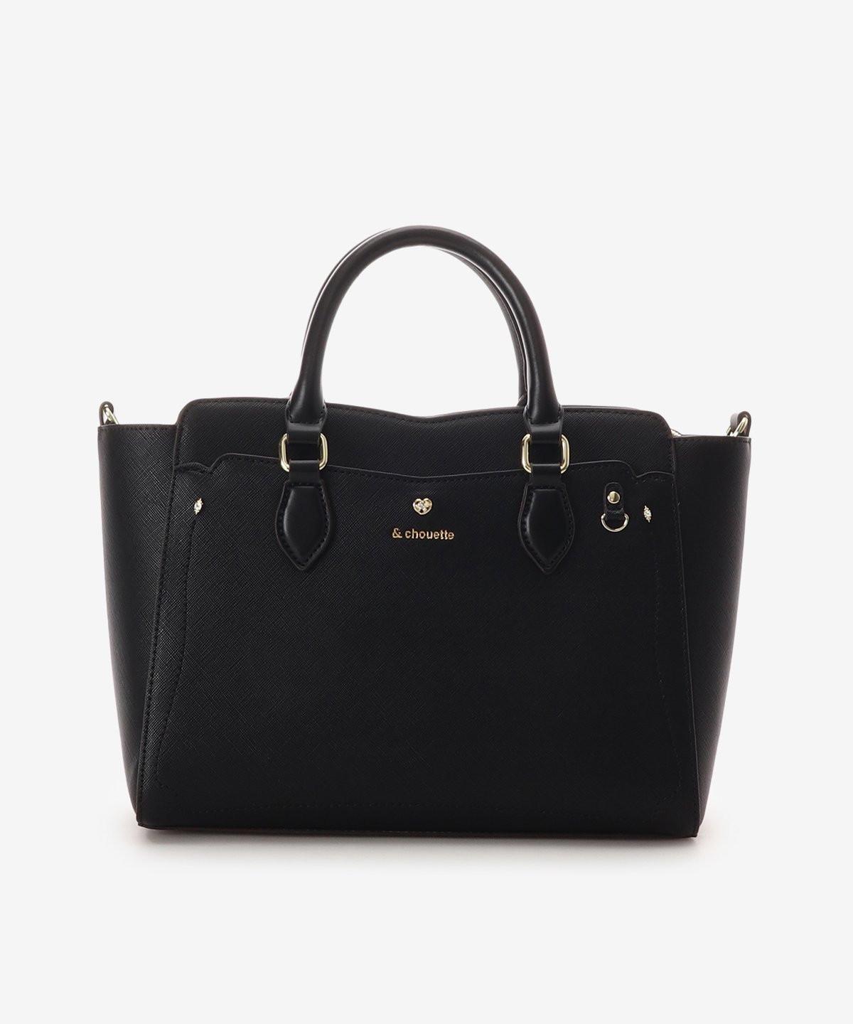 & chouette｜《推し事バッグ》クリアポケット付きハートビジュートート