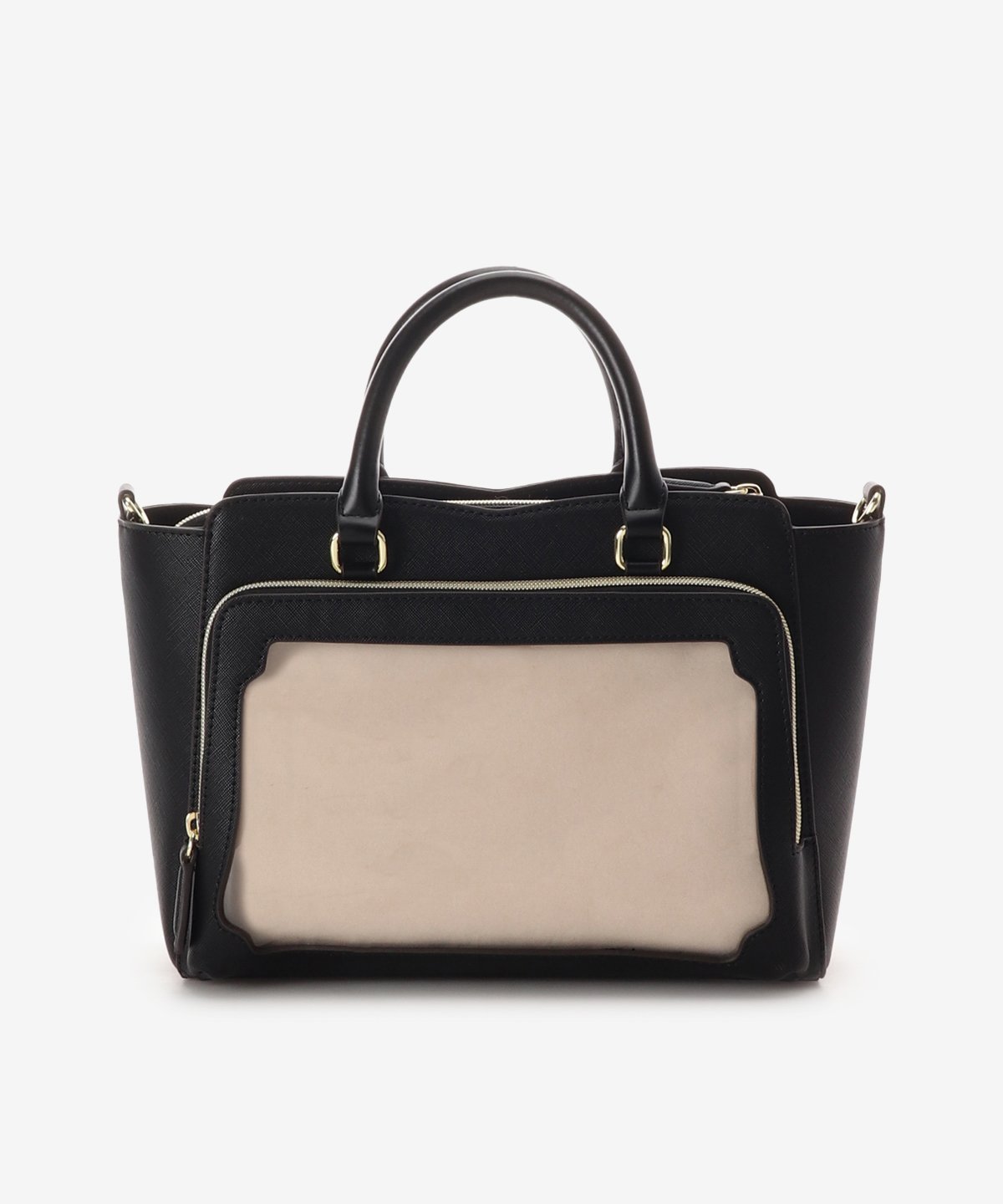 & chouette｜《推し事バッグ》クリアポケット付きハートビジュートート