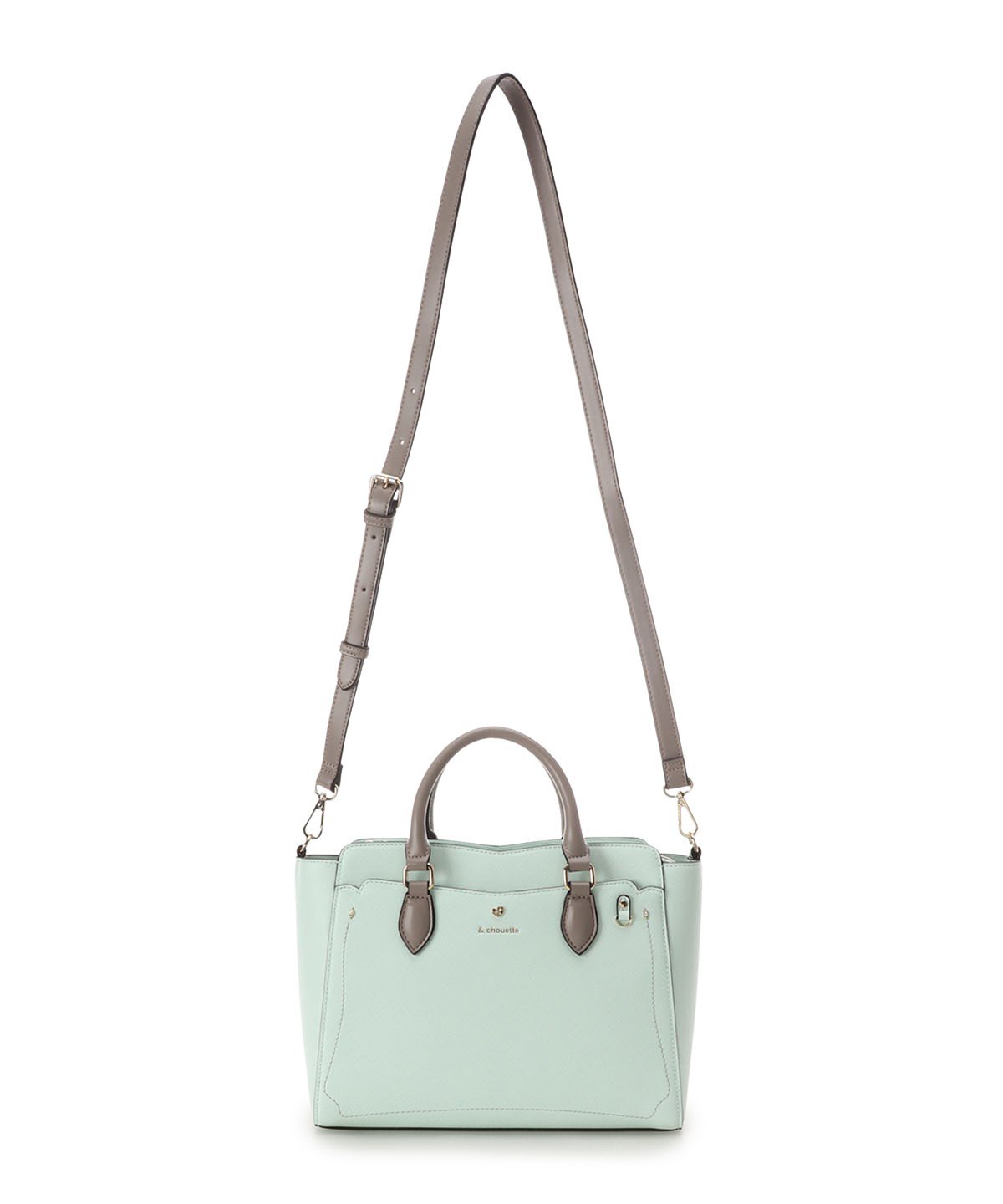 & chouette｜《推し事バッグ》クリアポケット付きハートビジュートート