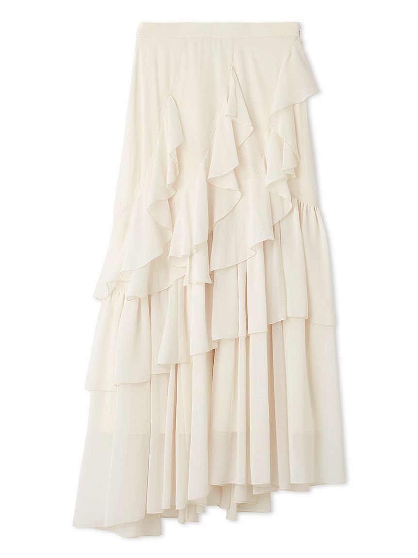 SNIDEL｜ラッフルフリルティアードスカート | Rakuten Fashion(楽天