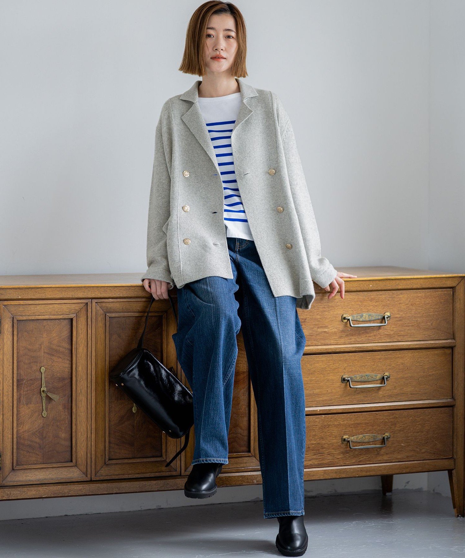 23区｜【見上愛さん着用/Oggi掲載】カシミヤブレンド ニット