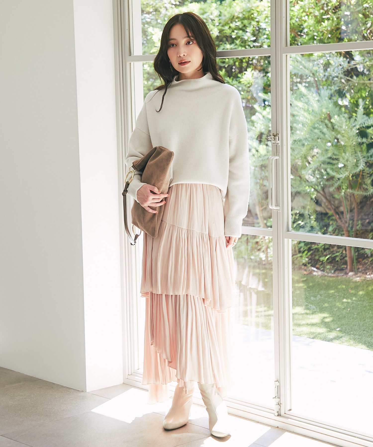 La boutique BonBon｜【今すぐお届け!・着回力抜群】ウール100%ボトル