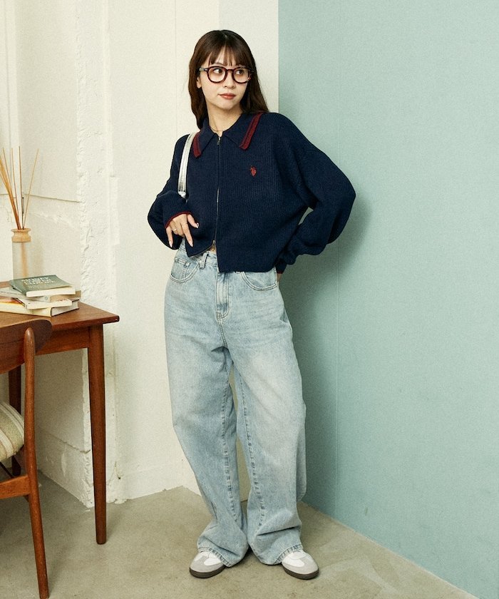 FREAK'S STORE｜襟ライン入り ドライバーズニット 限定展開 25AW