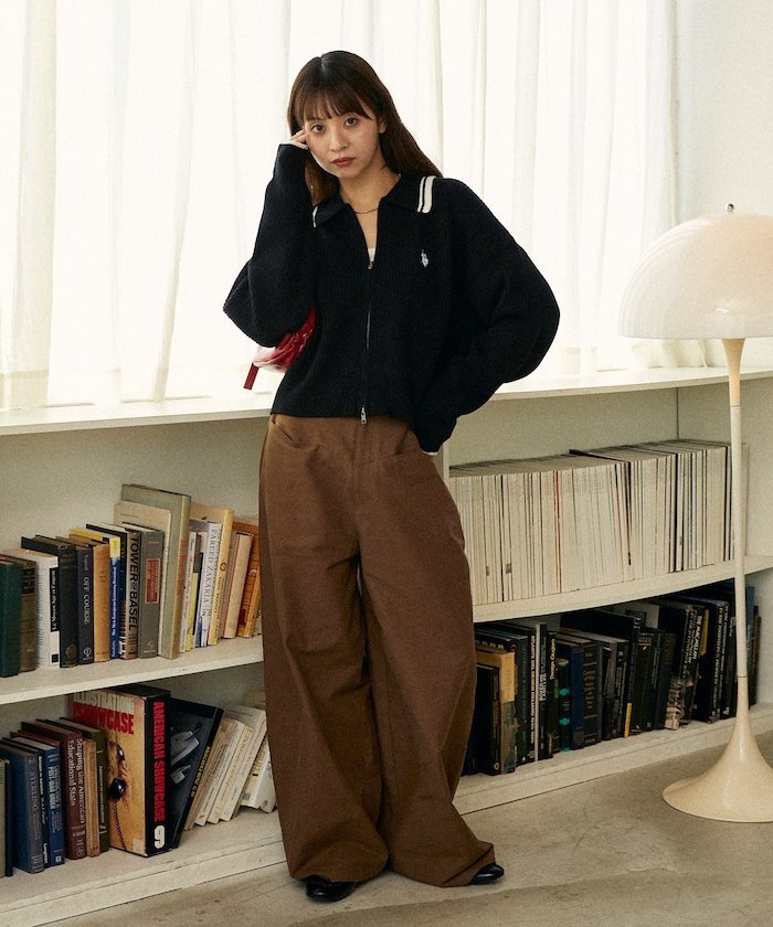 FREAK'S STORE｜襟ライン入り ドライバーズニット 限定展開 25AW