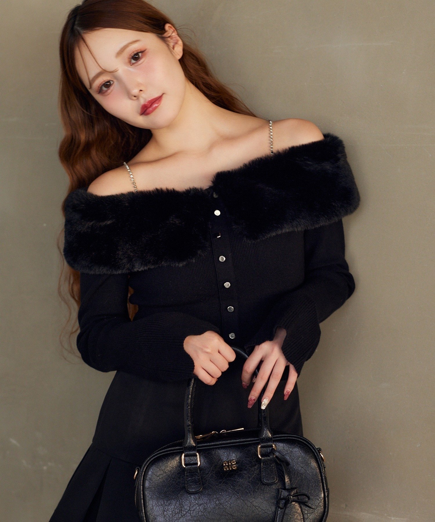 one after another NICE CLAUP｜【REVIVAL】ビジューファーニット