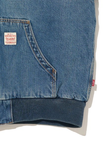 Levi's｜WORKWEAR POTRERO デニム フーディー ミディアムインディゴ