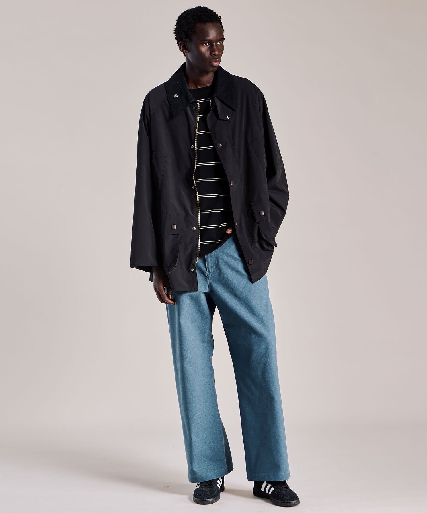 Barbour ナノユニバース 別注 OVERSIZE BEDALE サイズ40 2877100000020548-2.jpg