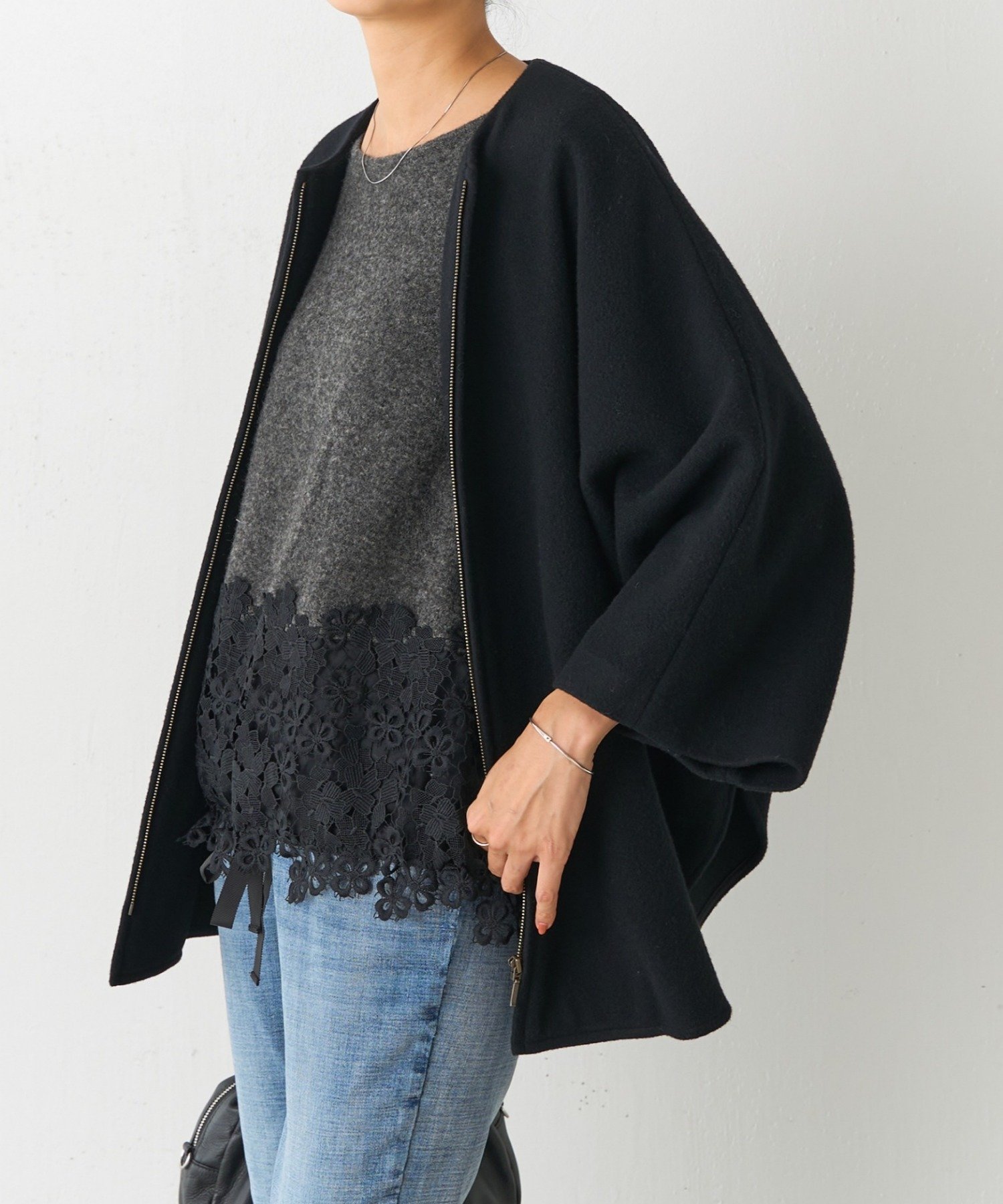 BEARDSLEY｜裾レースニット | Rakuten Fashion(楽天ファッション／旧