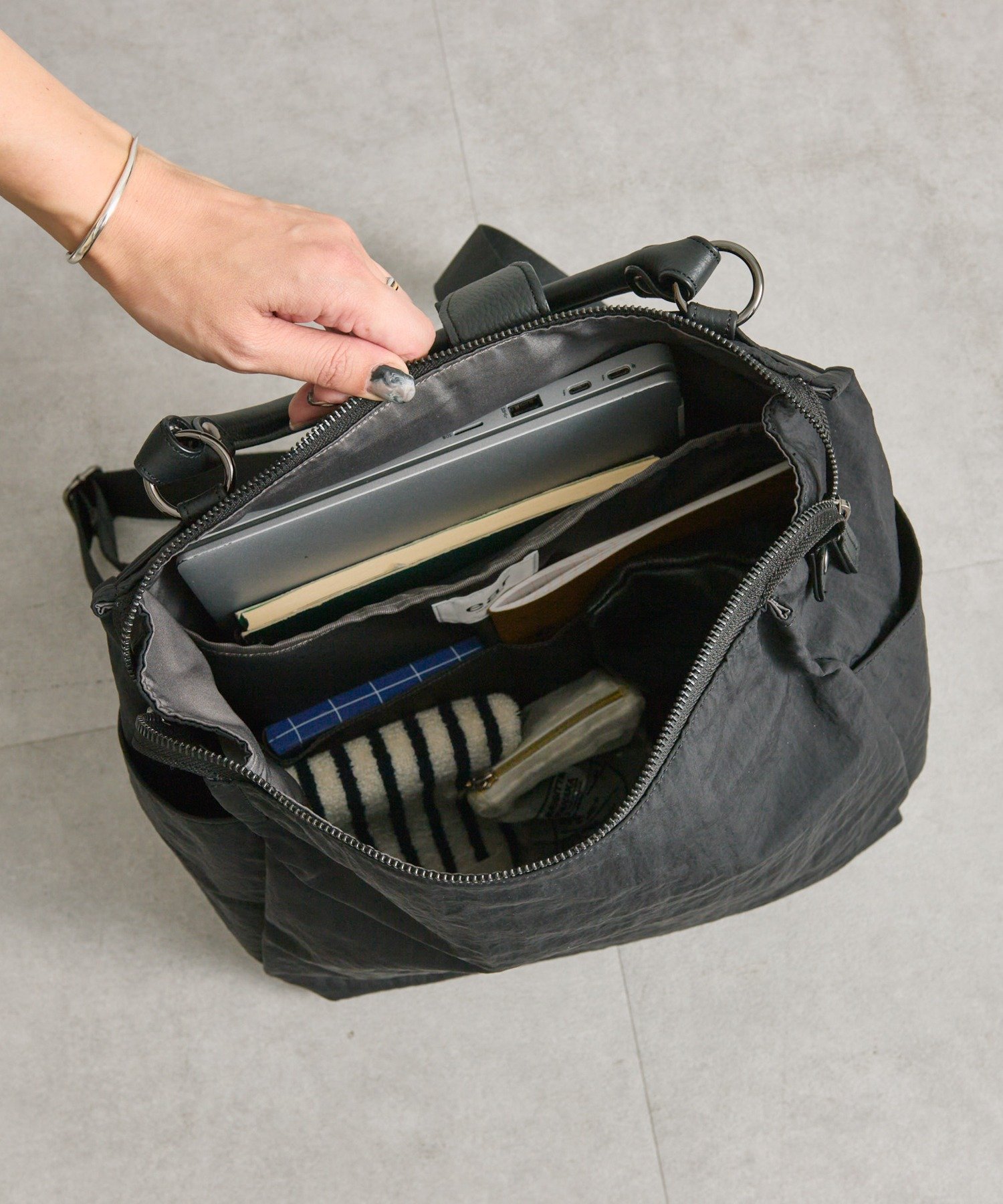 ear PAPILLONNER｜《撥水/A4サイズ対応/リバイバル》スクエアリュック