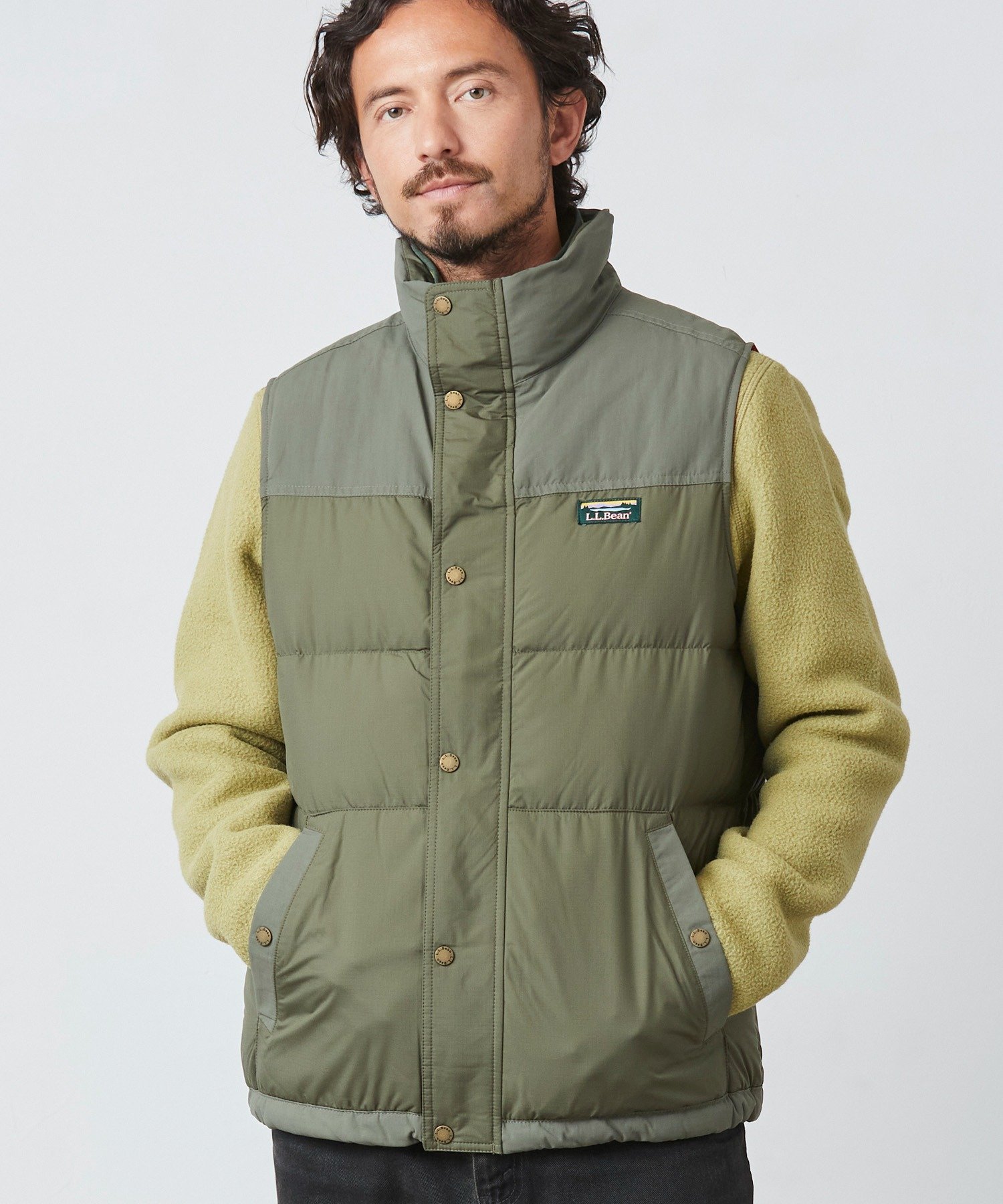 L.L.Bean｜マウンテン・クラシック・ダウン・ベスト、カラー・ブロック