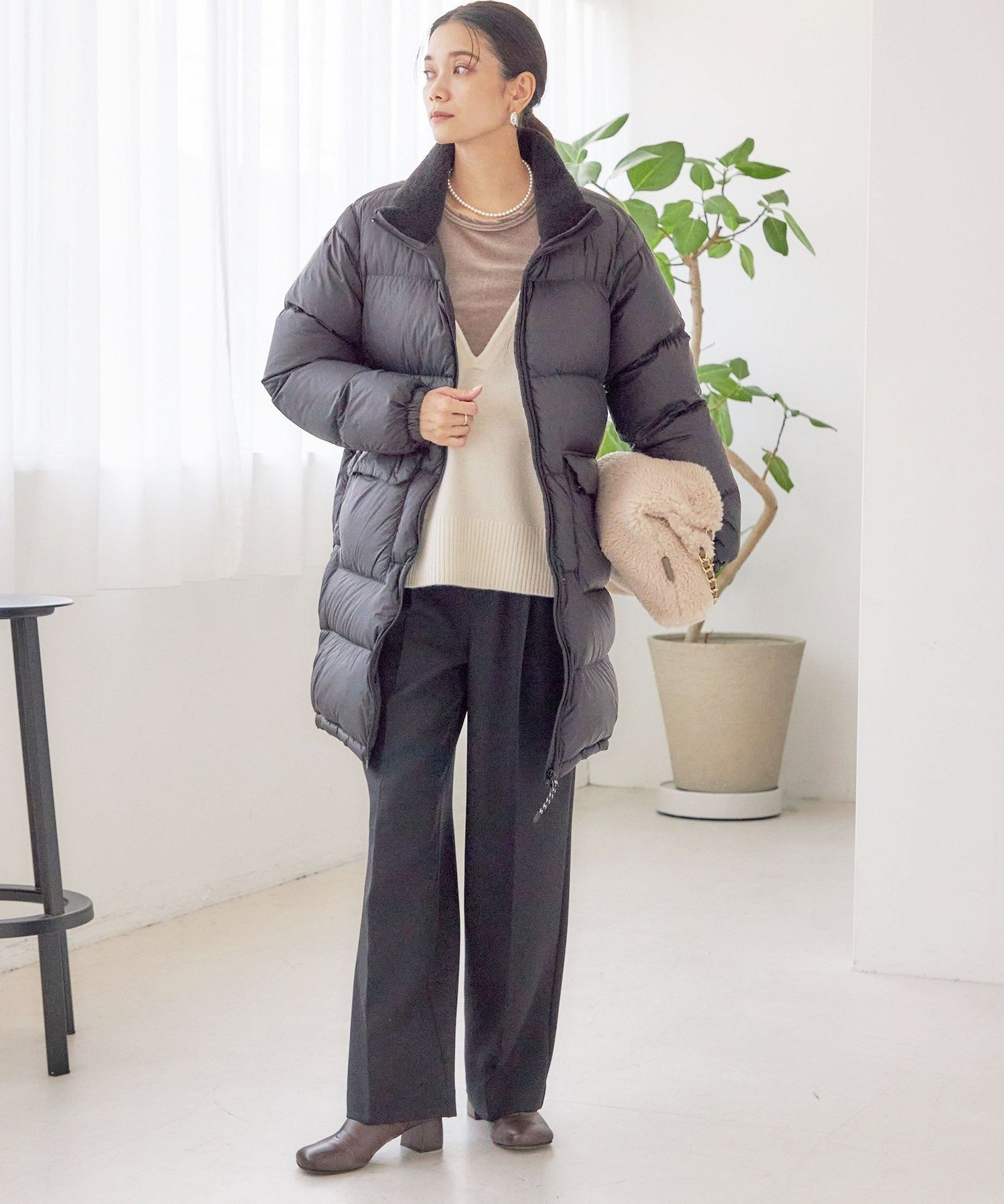 【TAION】SHIPS別注　ボアリバーシブルダウンコート TAION（タイオン）の「【SHIPS別注】TAION:ボア×ダウンリバーシブル