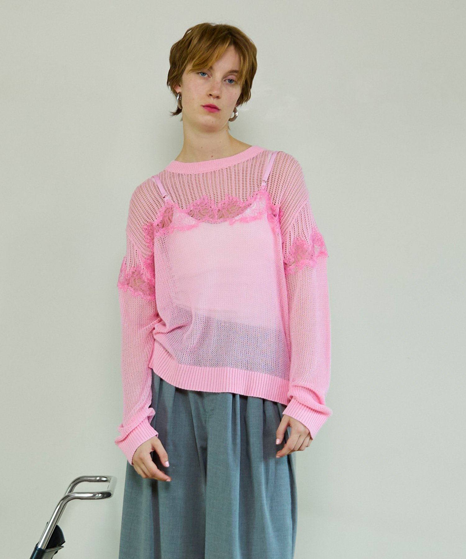 MAISON SPECIAL｜Random Mesh Knit Tops | Rakuten Fashion(楽天