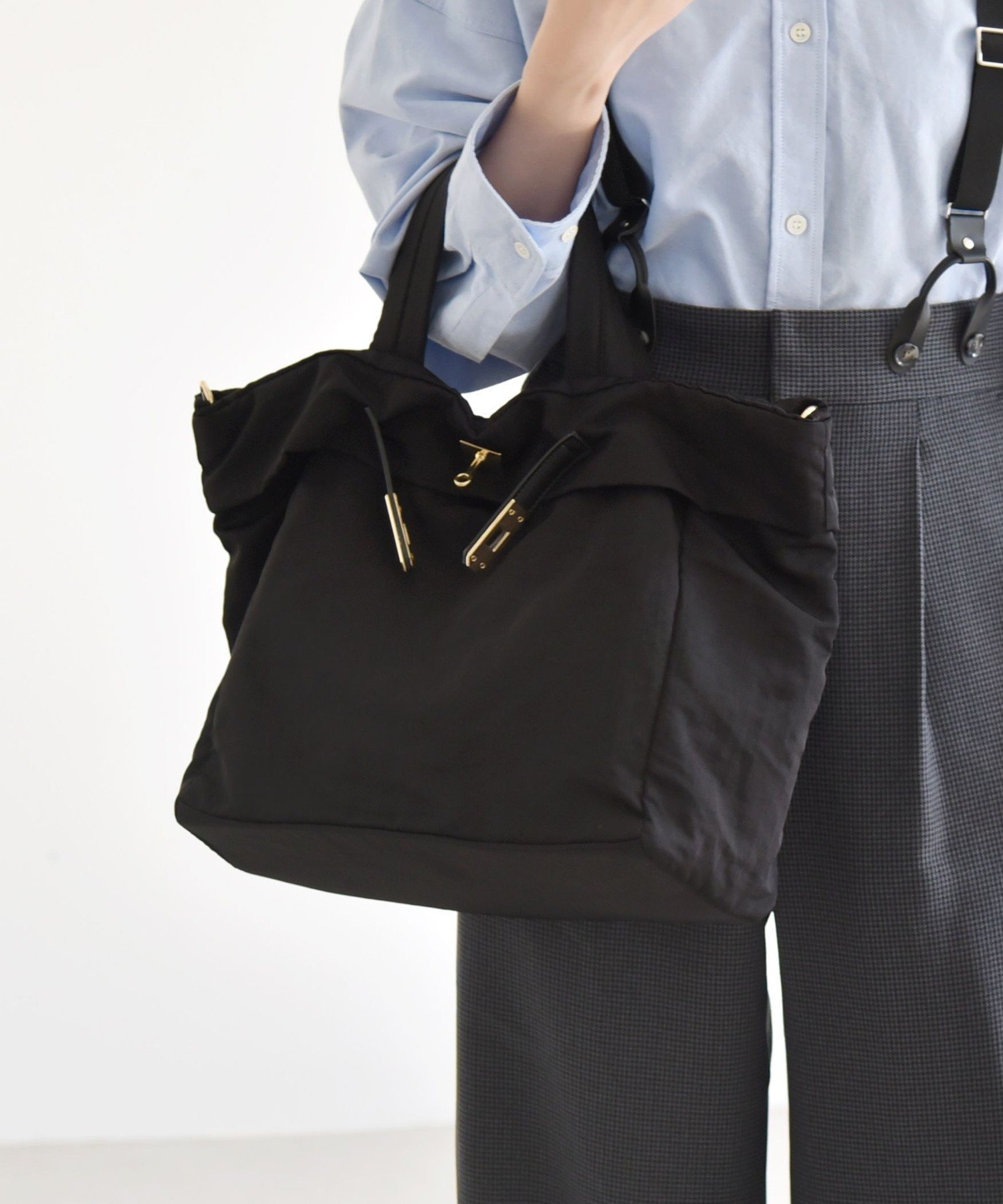 SHIPS｜quaranciel: ベルトデザイン 2way トートバッグ(A4対応