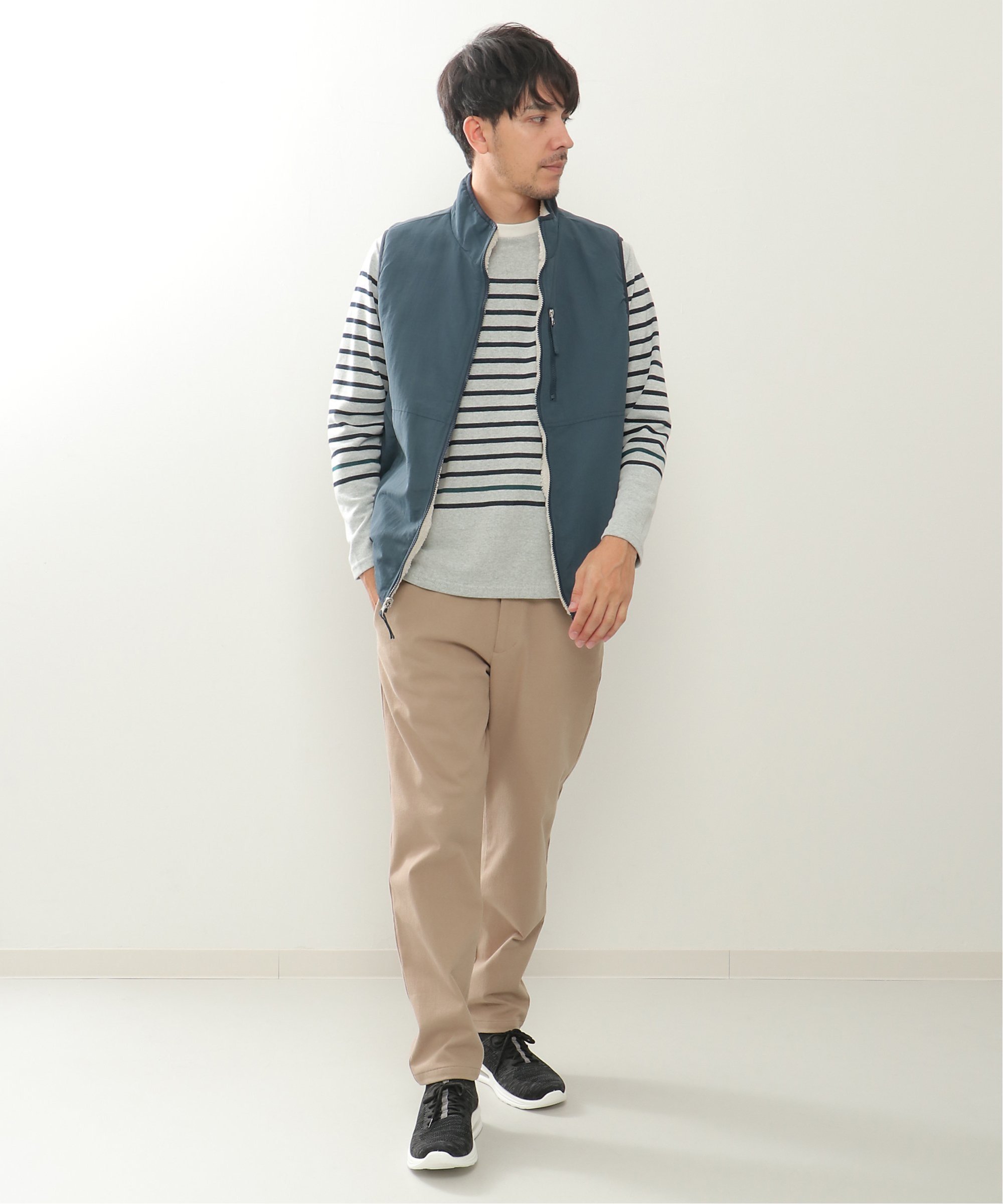 ikka｜【撥水/2WAY】リバーシブルボアフリースベスト | Rakuten