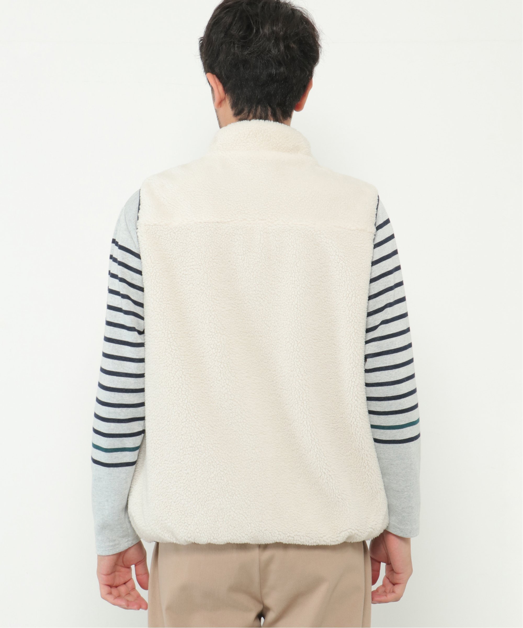 ikka｜【撥水/2WAY】リバーシブルボアフリースベスト | Rakuten