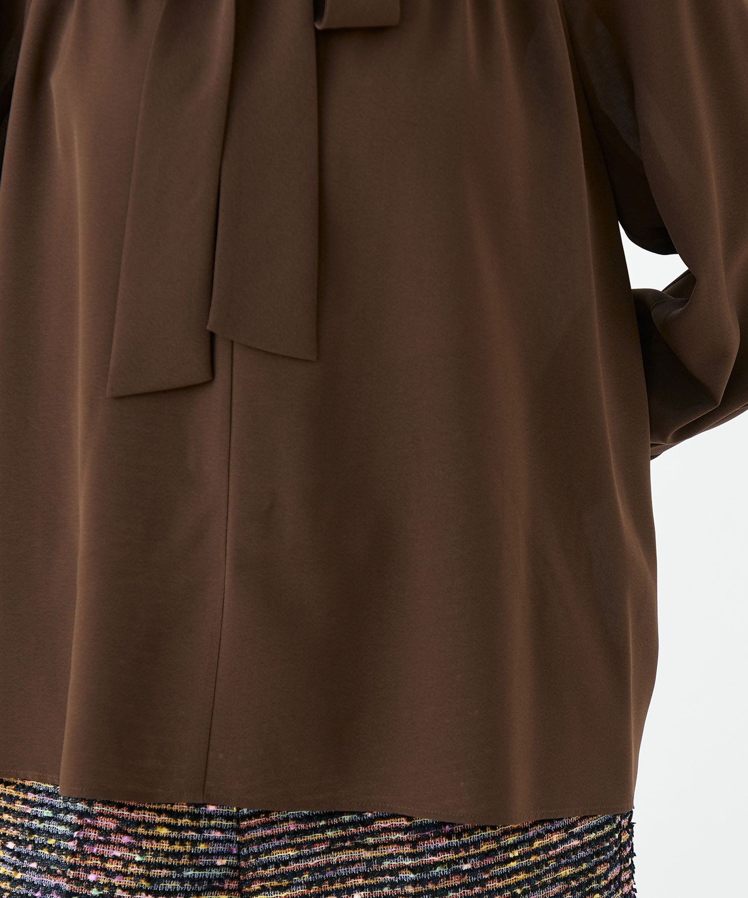 TOMORROWLAND｜シアートロピカル ボウタイブラウス | Rakuten Fashion