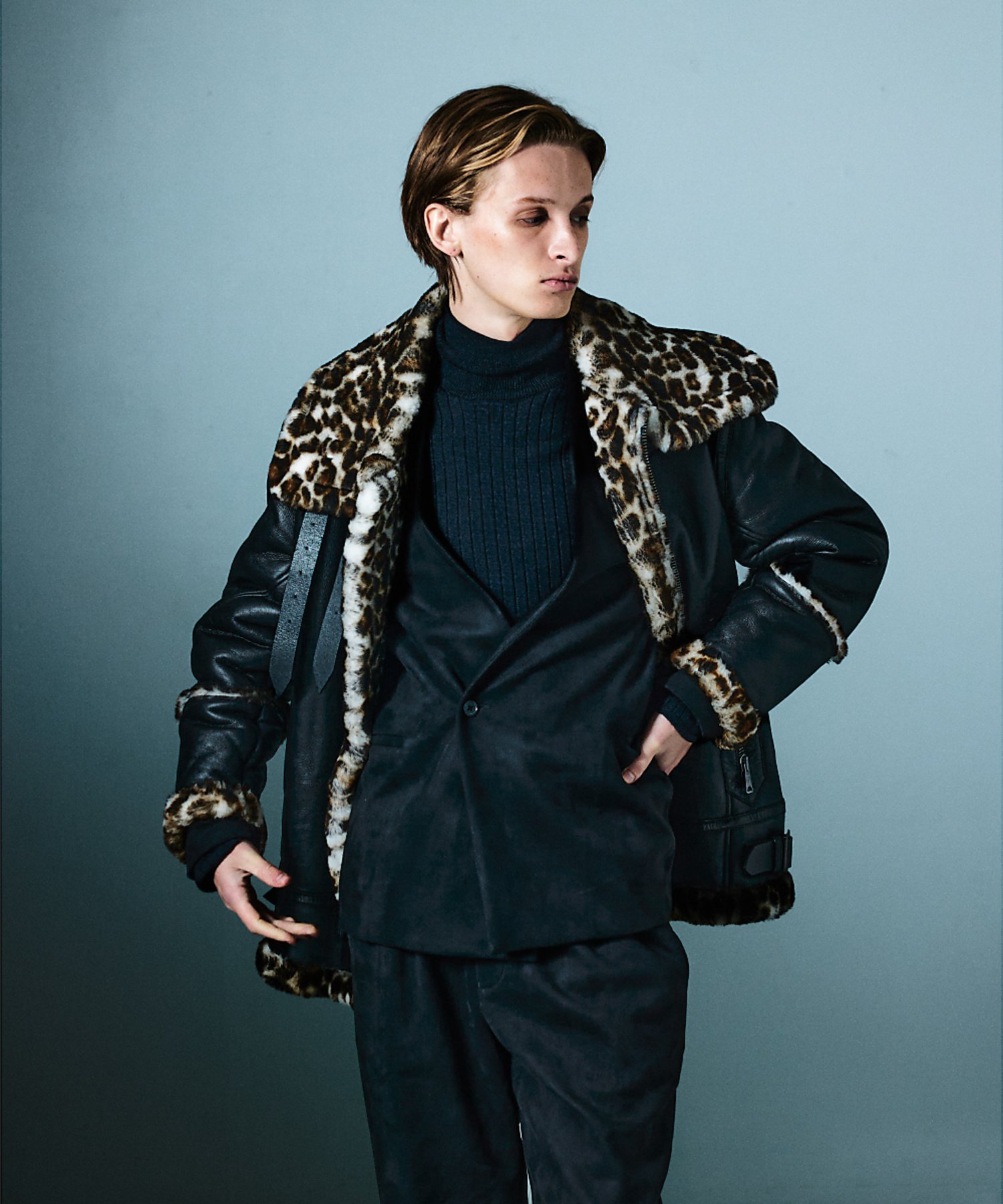 5351POUR LES HOMMES｜B-3 ムートン ライダース | Rakuten Fashion