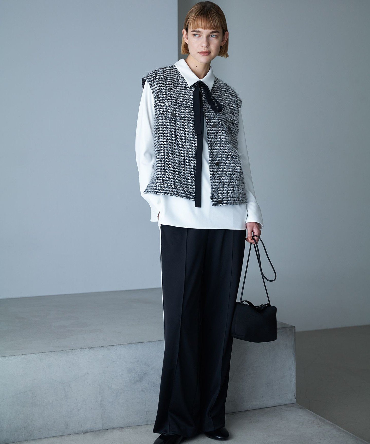 ICB｜【WEB限定カラーあり】マラボーテWジョーゼット ボウタイ付き