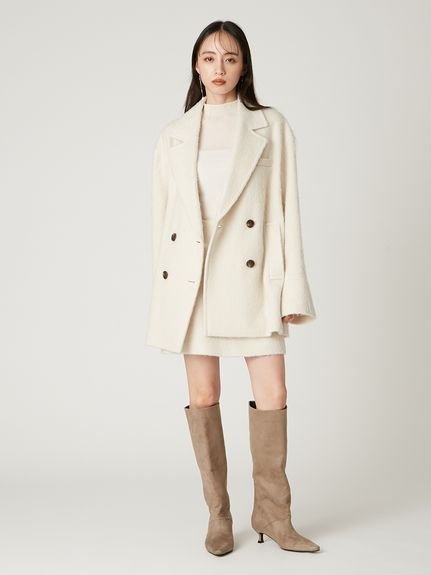 FRAY I.D｜オーバーサイズウールシャギージャコット | Rakuten Fashion