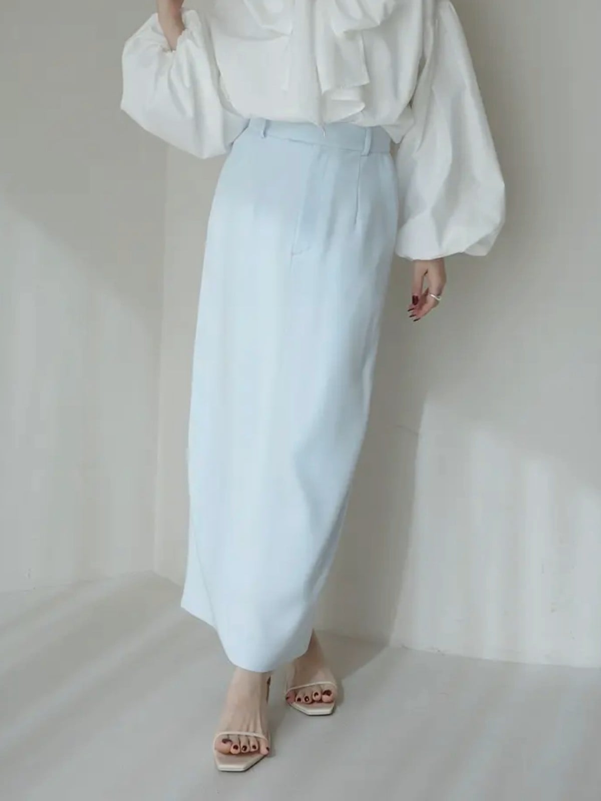 anuans｜ダブルサテンナロースカート | Rakuten Fashion(楽天