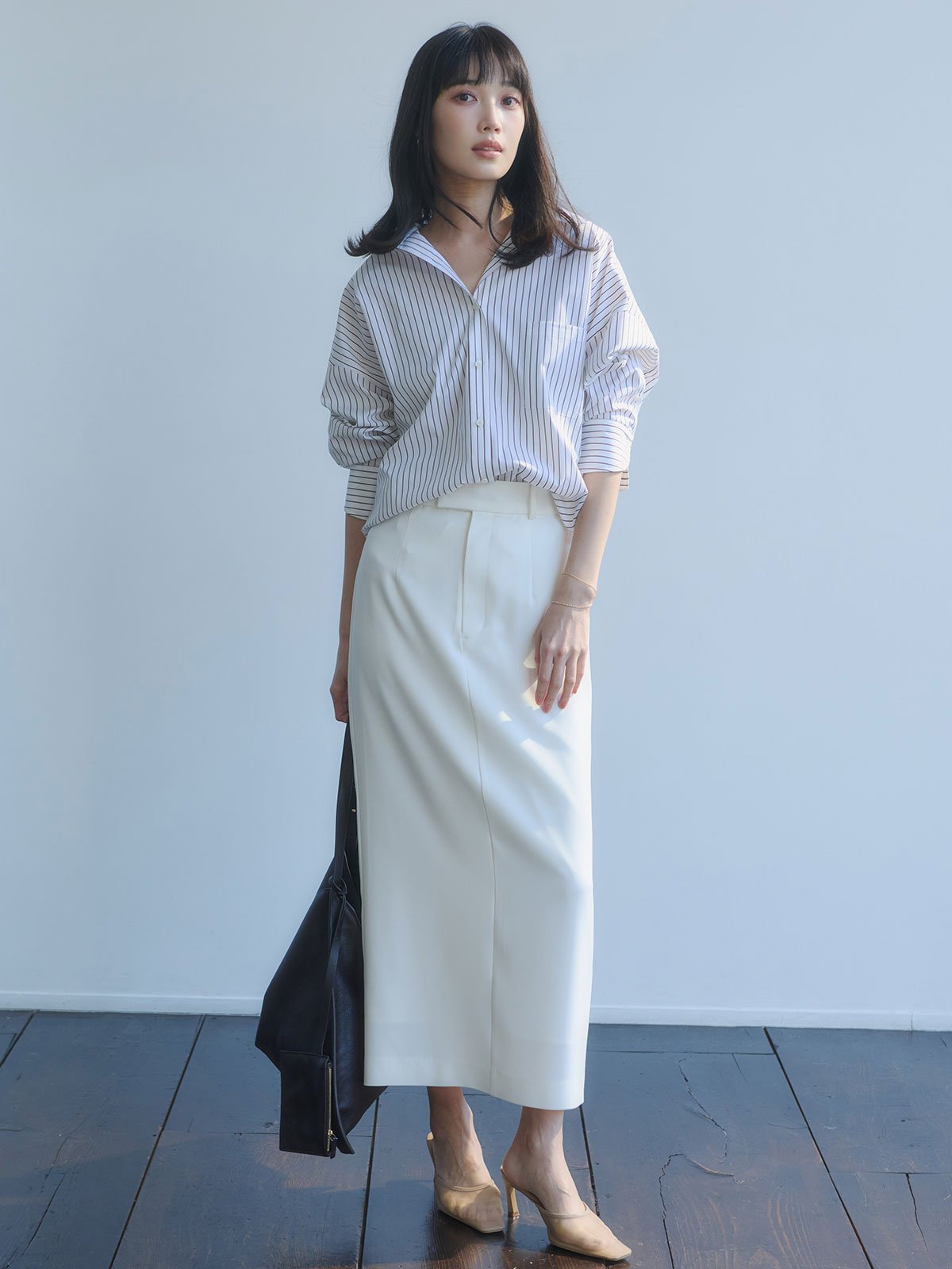 anuans｜ダブルサテンナロースカート | Rakuten Fashion(楽天