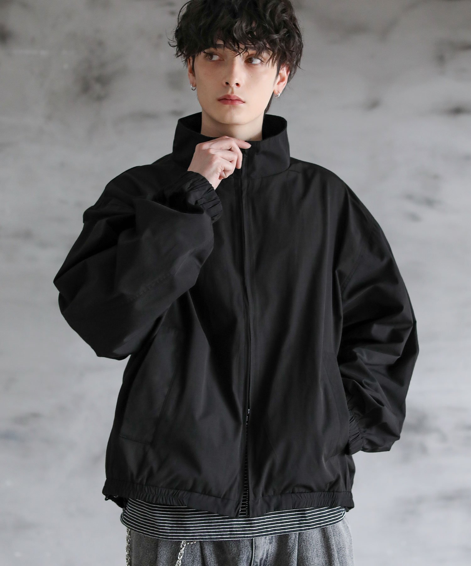 THE CASUAL｜ダブルジップ裾ドローコードトラックジャケット | Rakuten