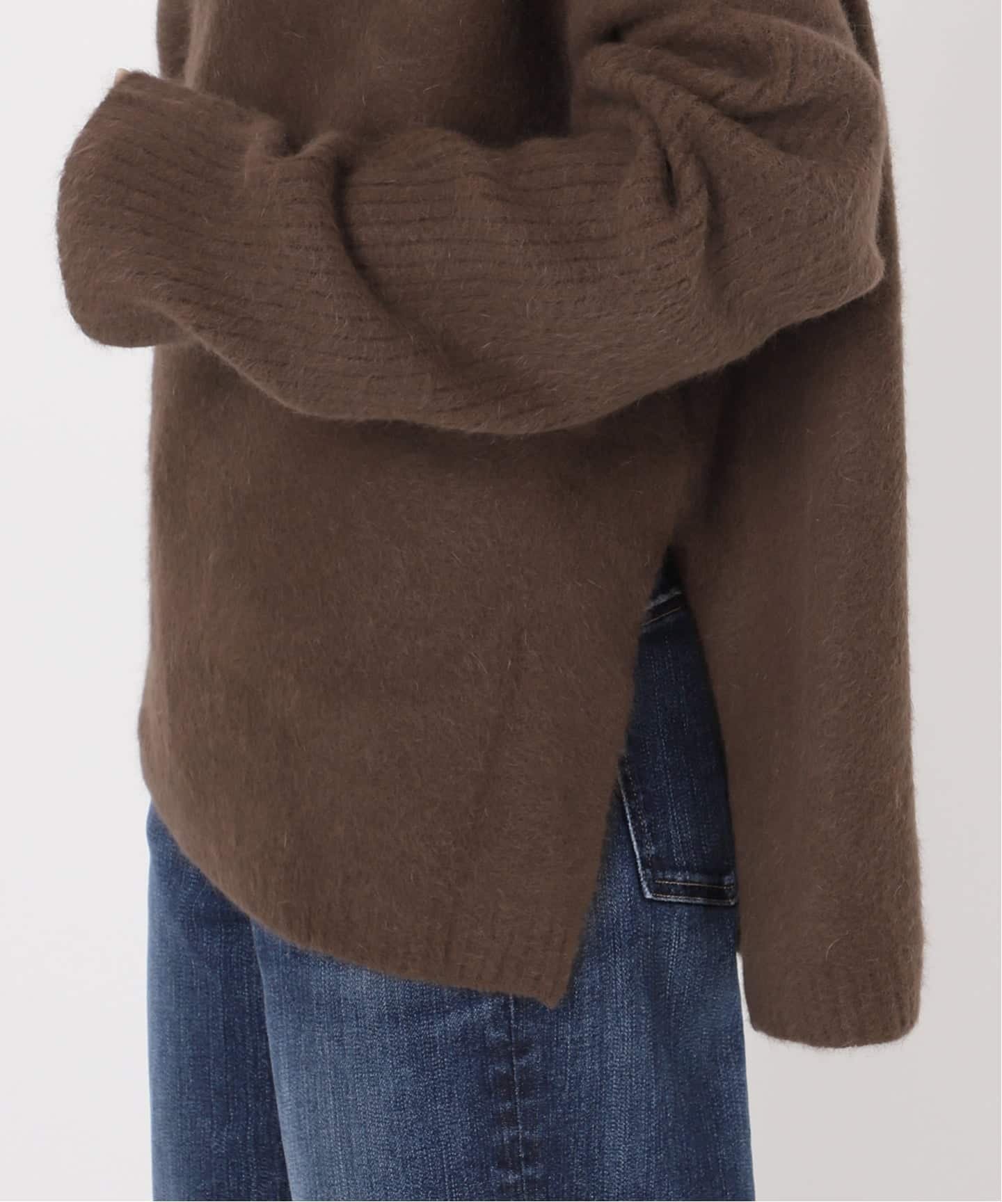 Spick & Span｜《追加》フォックスウールミックスロングリブタートル