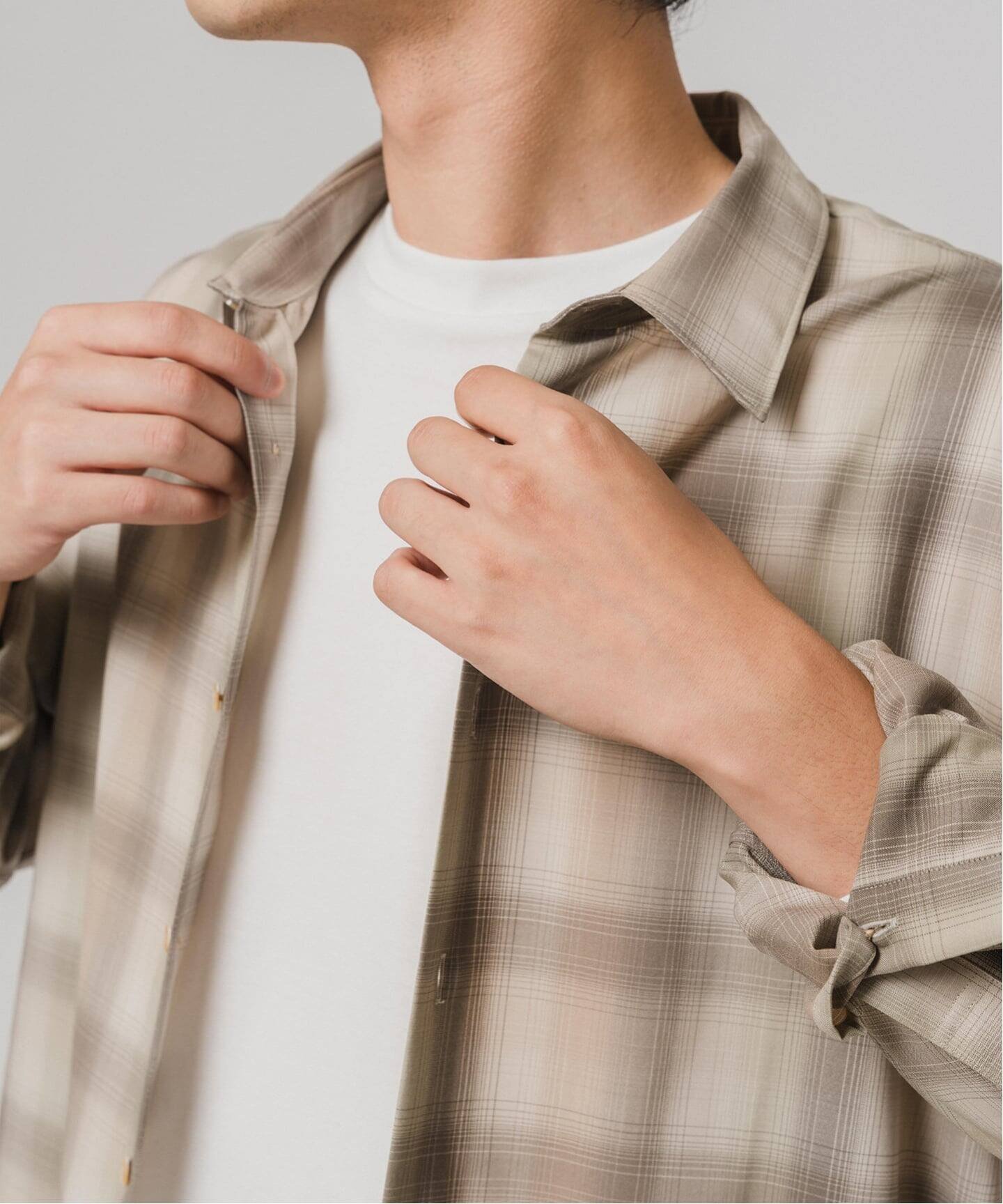 EDIFICE｜SUPER 120's ウール チェック レギュラー シャツ | Rakuten