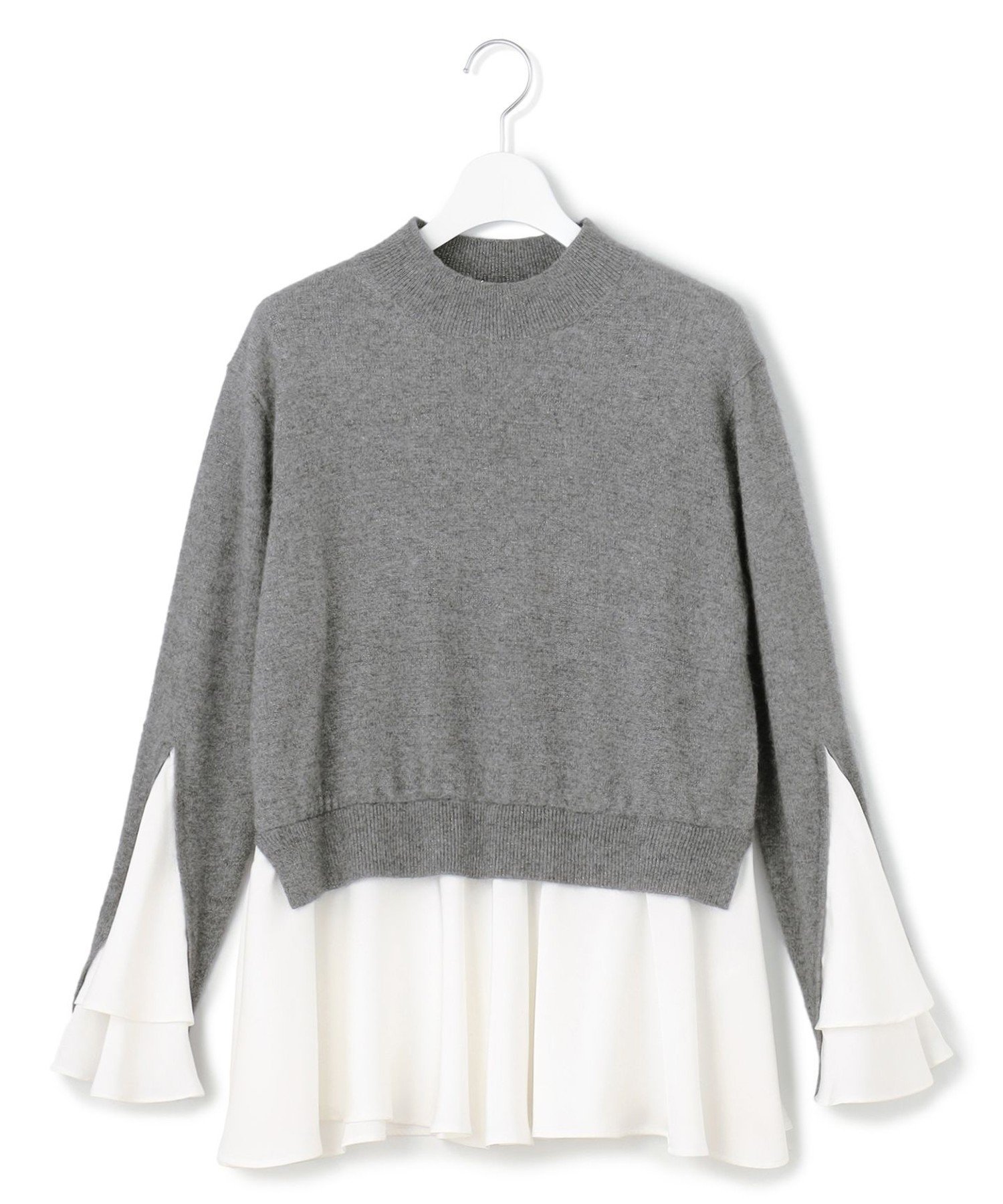 23区｜【23区×Oggiコラボ】フレアサテンコンビ ラメニット | Rakuten