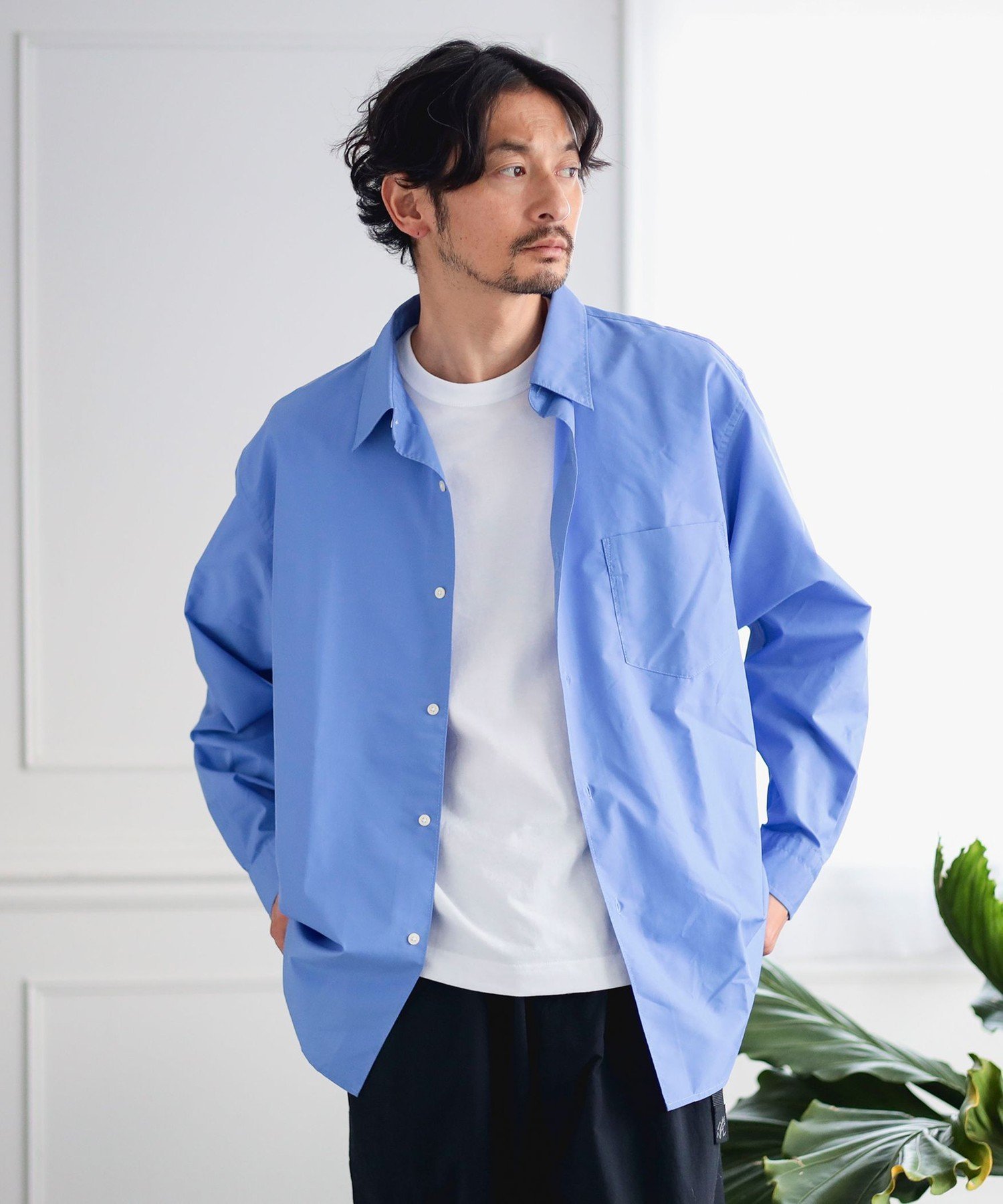 B:MING LIFE STORE by BEAMS｜ポリエステル ブロード レギュラーカラー