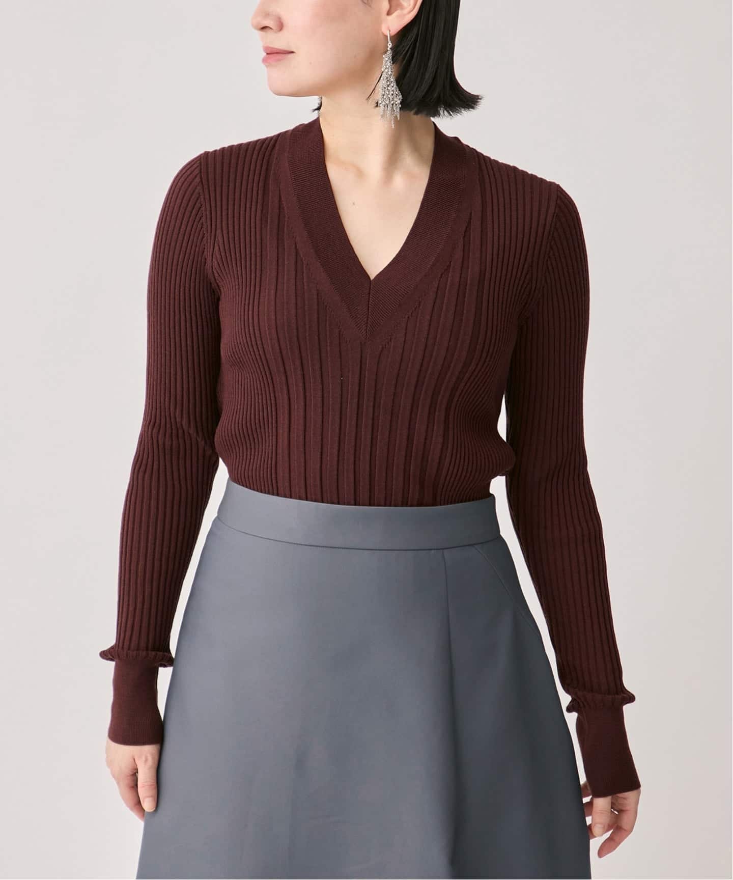 VERMEIL par iena｜SLOWOOL Vネック プルオーバー | Rakuten Fashion