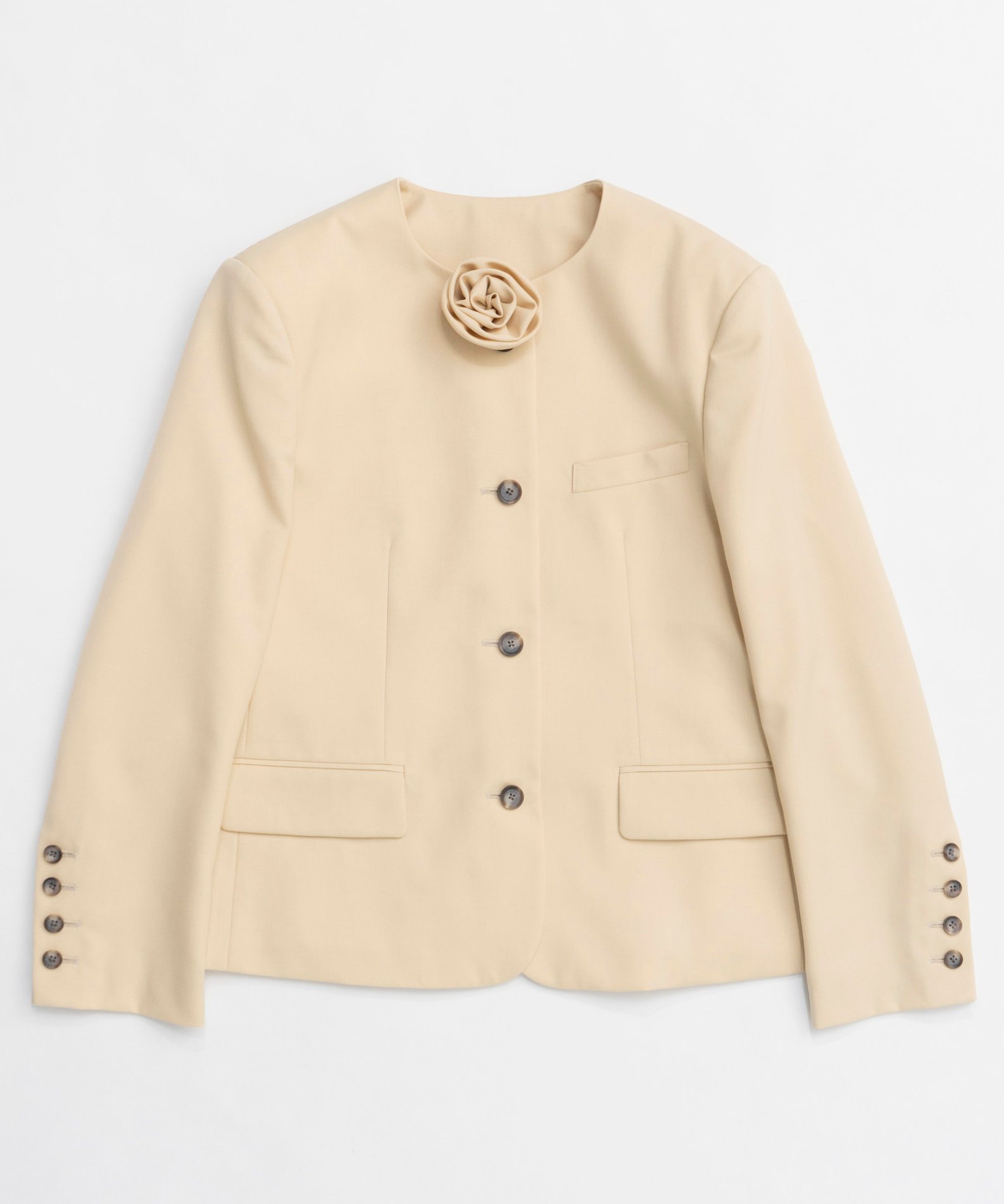 MAISON SPECIAL｜Motif Collarless Jacket | Rakuten Fashion(楽天