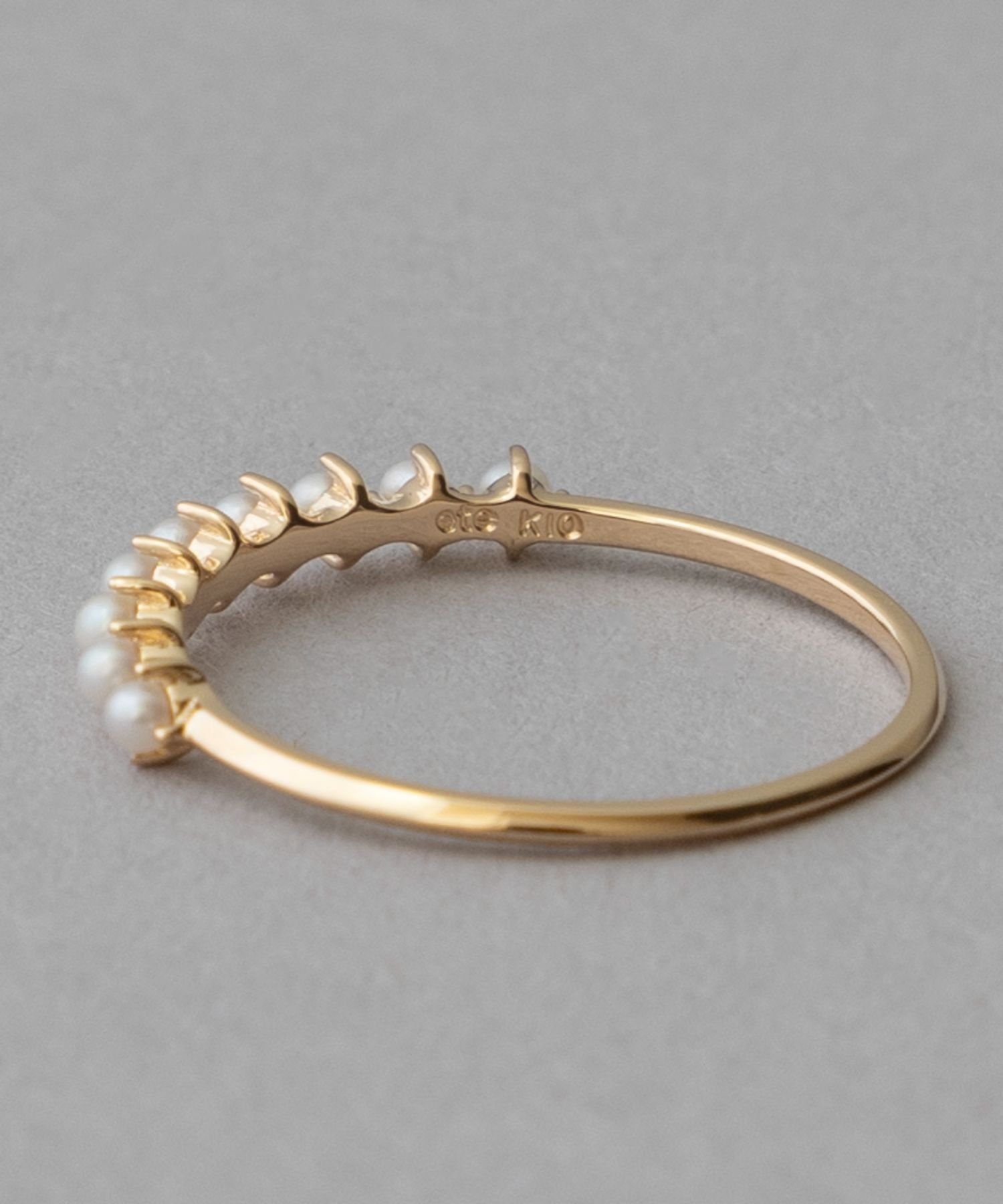 ete｜[レイヤード] K10YG パール リング | Rakuten Fashion(楽天