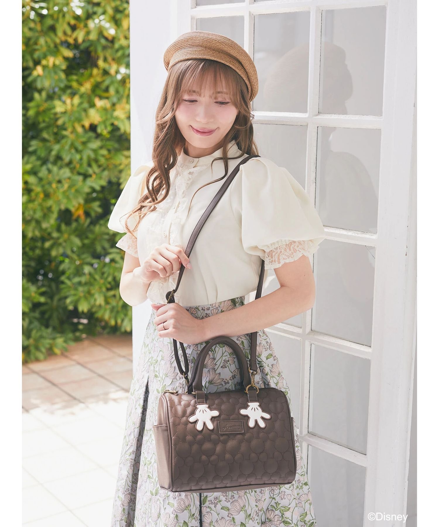 Areeam｜ミッキー/キルティングミニボストンバッグ | Rakuten Fashion