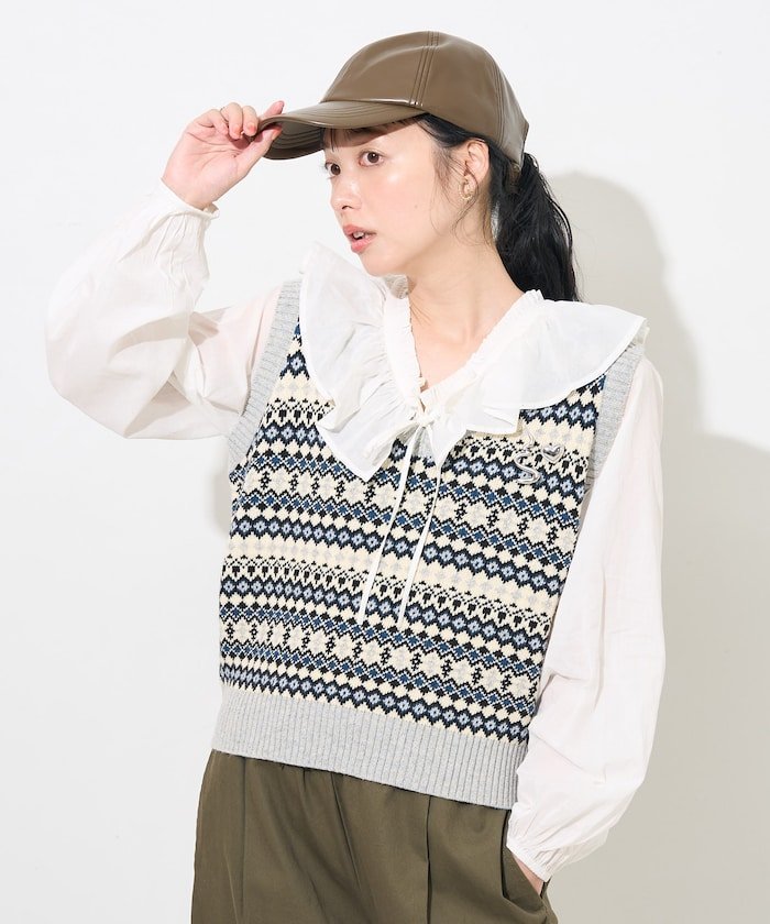 FREAK'S STORE｜ノルディック ニットベスト 24AW | Rakuten Fashion