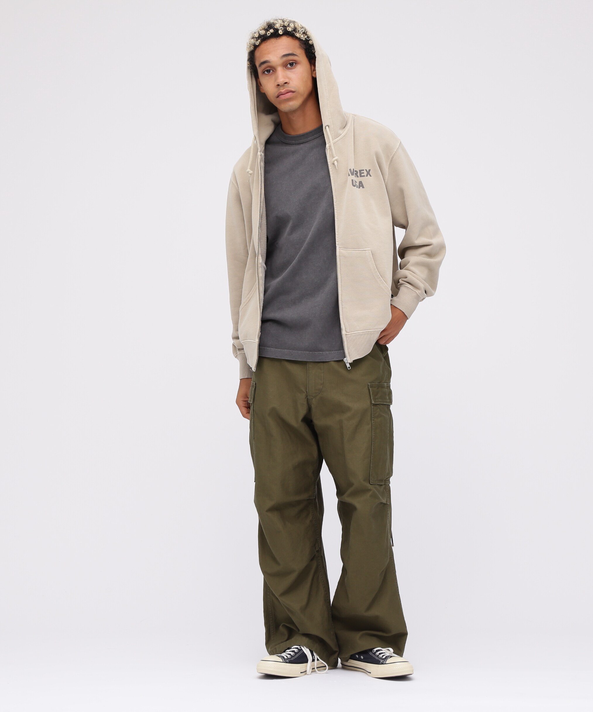 AVIREX｜《WEB限定》FADE WASH ZIP UP PARKA 