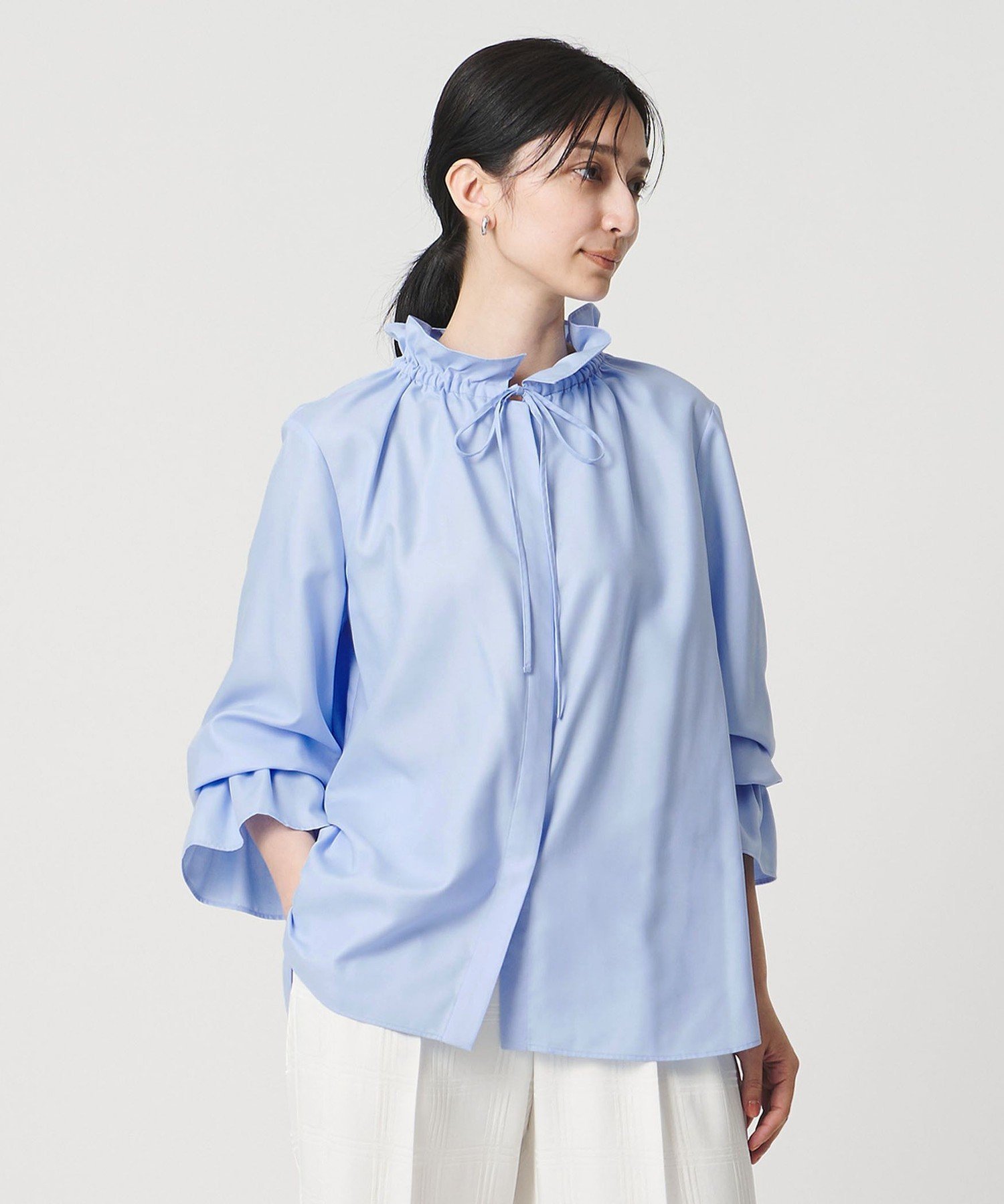 UNITED ARROWS｜【＋20％ポイントバック】フリルカラー フレアスリーブ