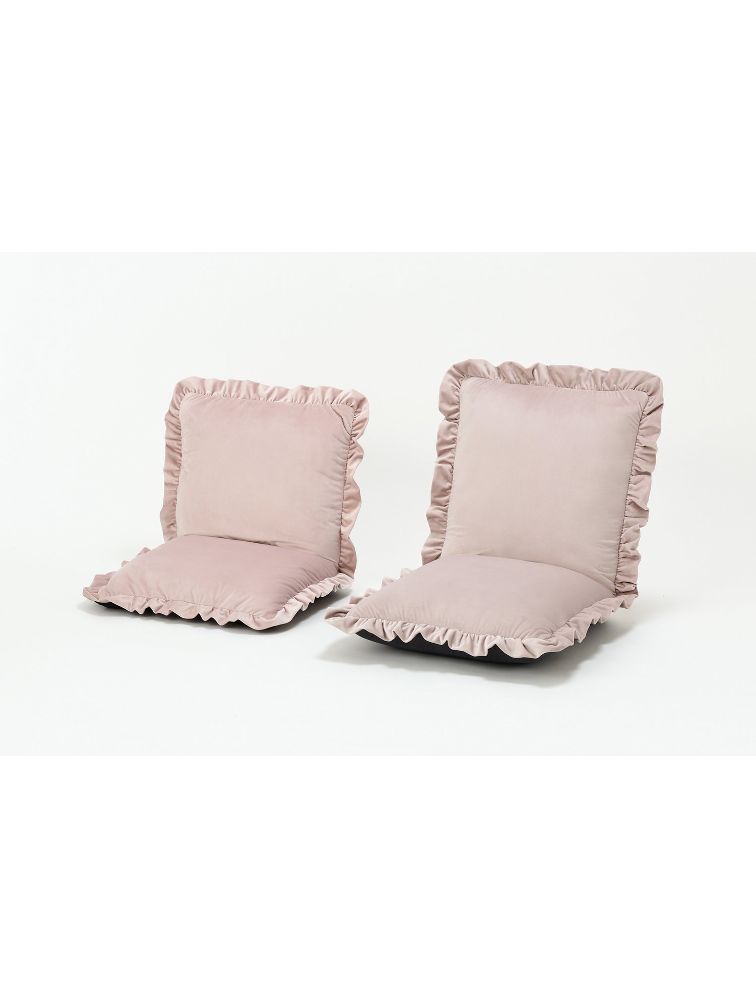 Francfranc｜コンパクト座椅子 カラン フロアチェア S ピンク 14段階