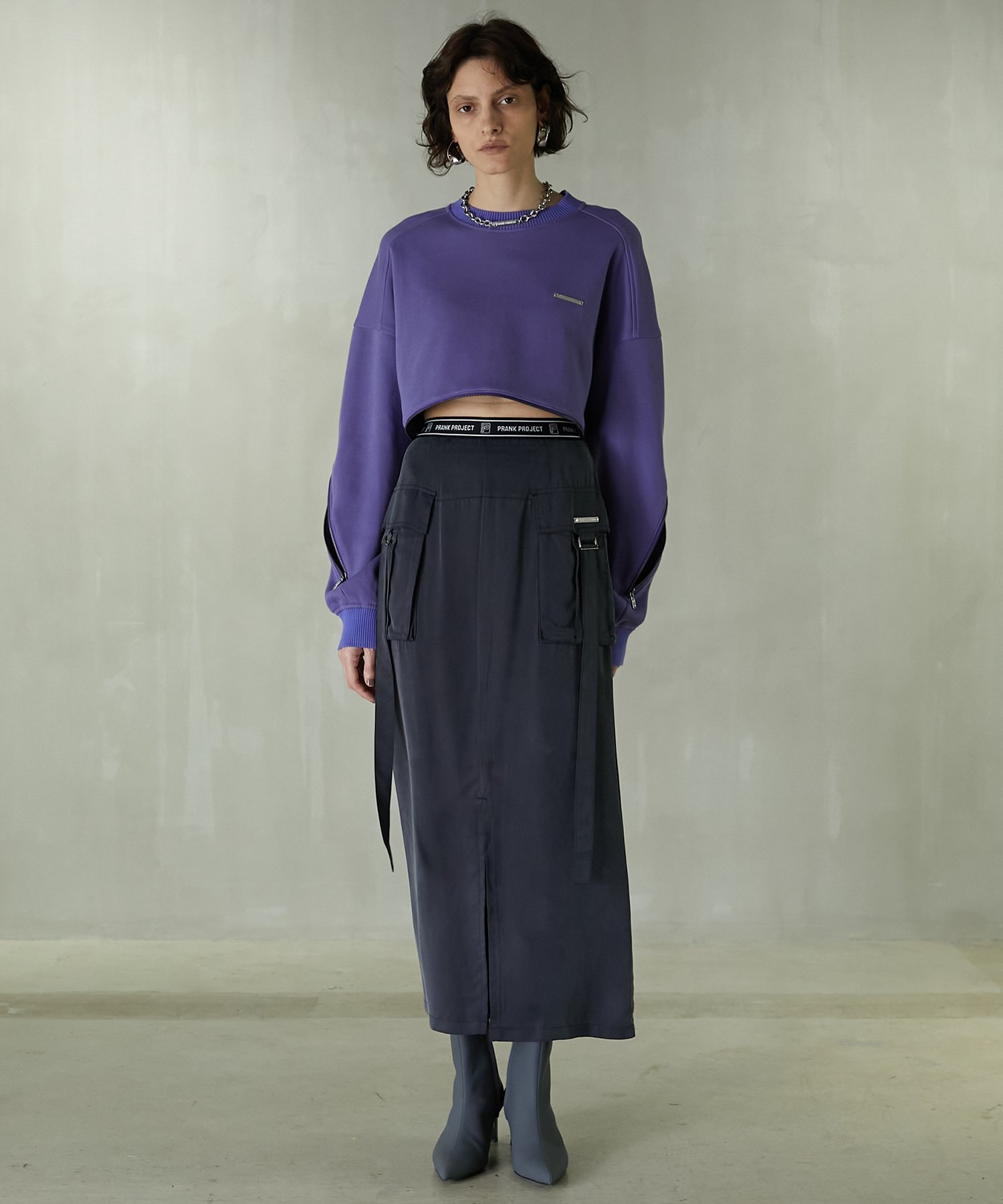 PRANK PROJECT｜サテンカーゴスカート / Satin Cargo Skirt | Rakuten