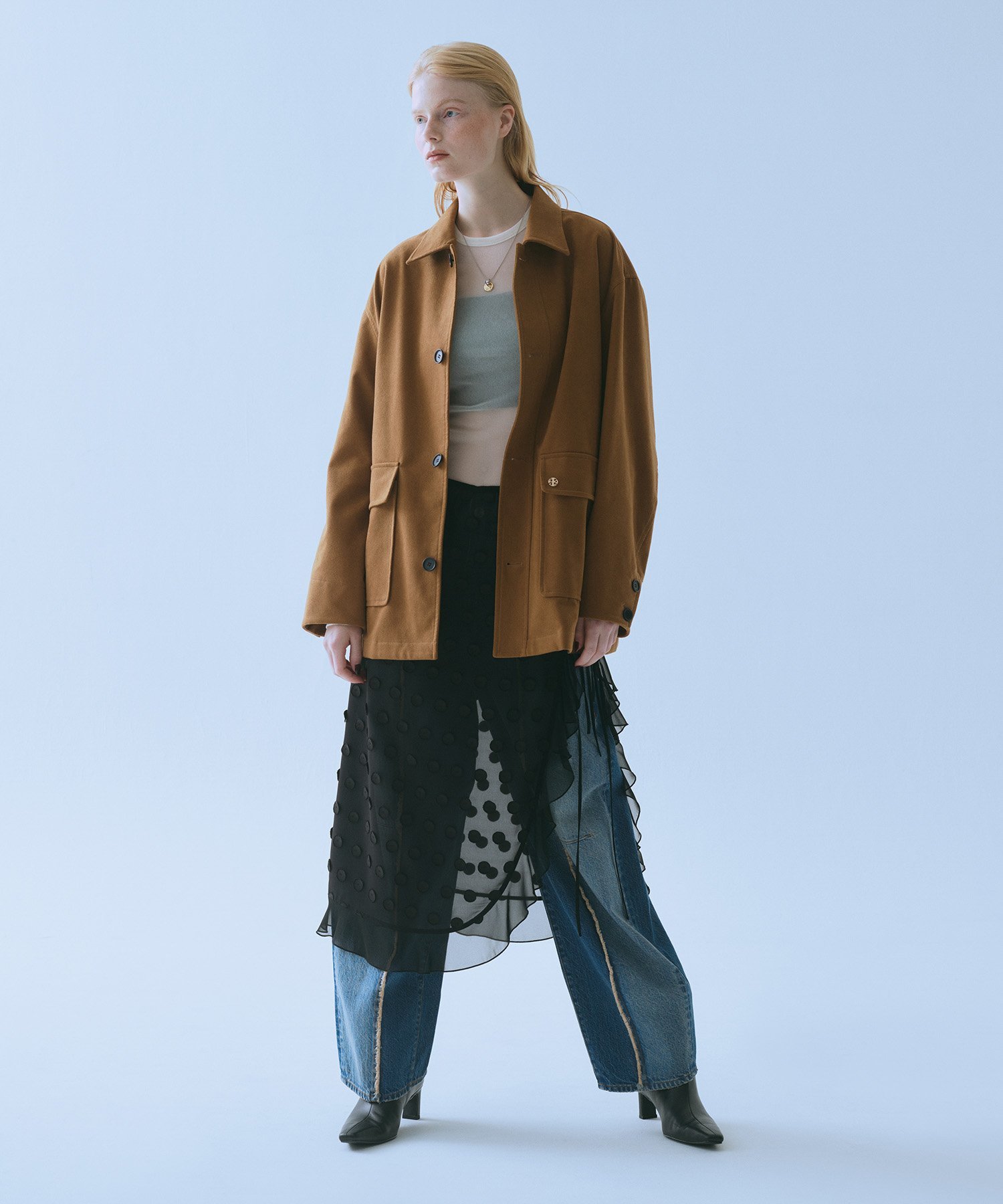 ADAM ET ROPE'｜MOL レザーワイドシャフトブーツ | Rakuten Fashion