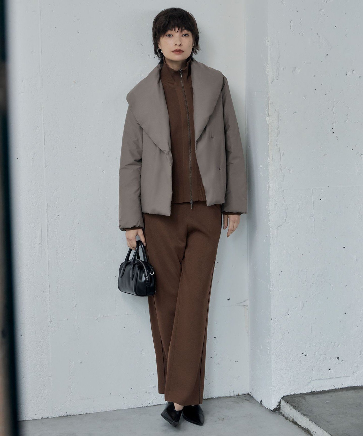 ICB｜【洗える】シンセティックダブルフェイス ニットトラック