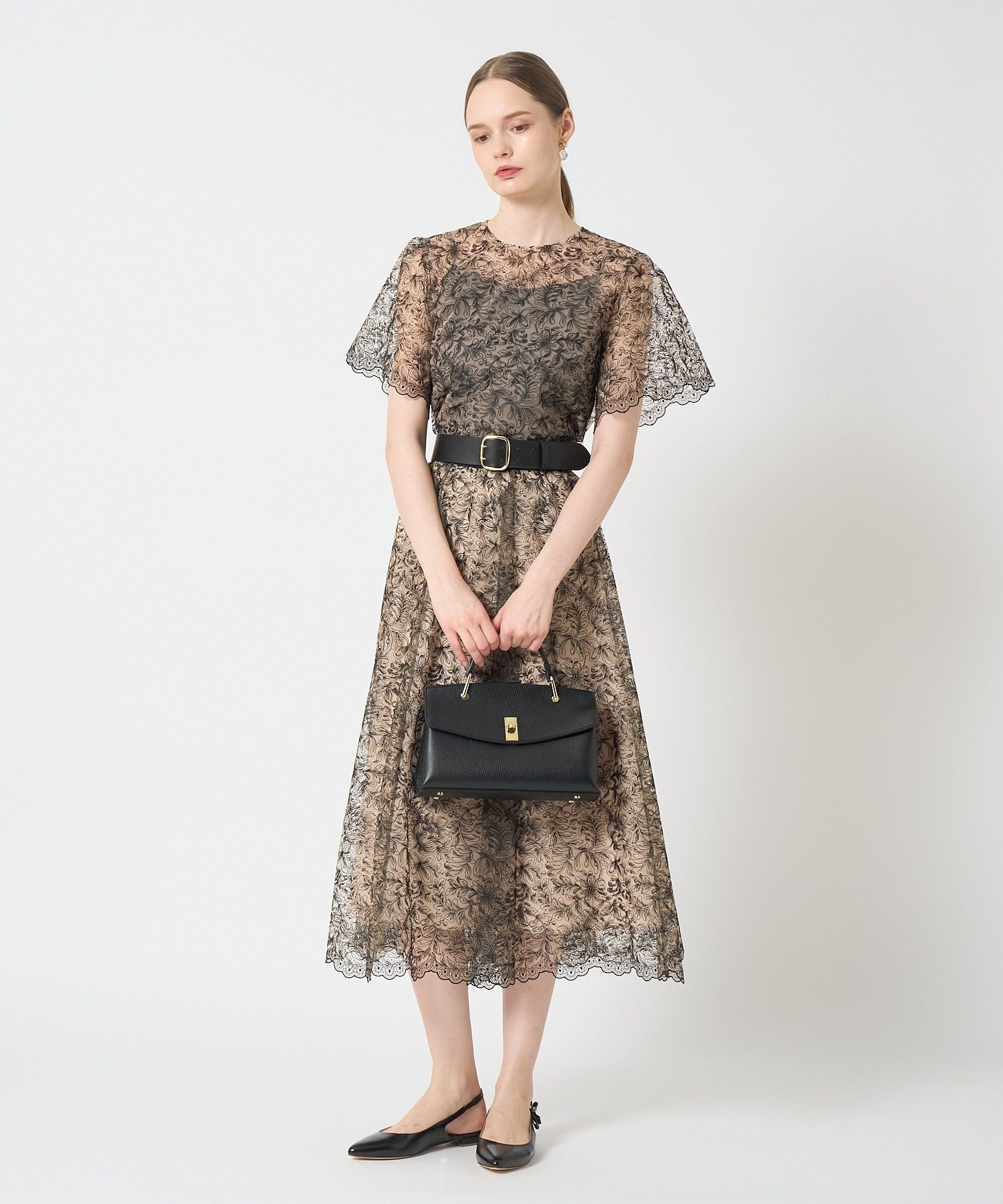 ANAYI｜◇シュリンク革トップハンドル ハンドバッグ | Rakuten Fashion