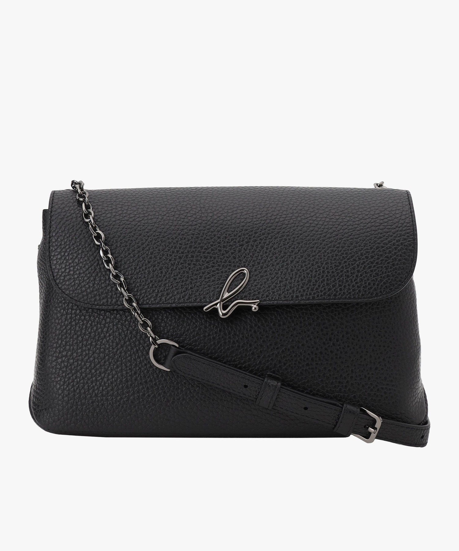 agnes b.｜レザーミニショルダーバッグ 