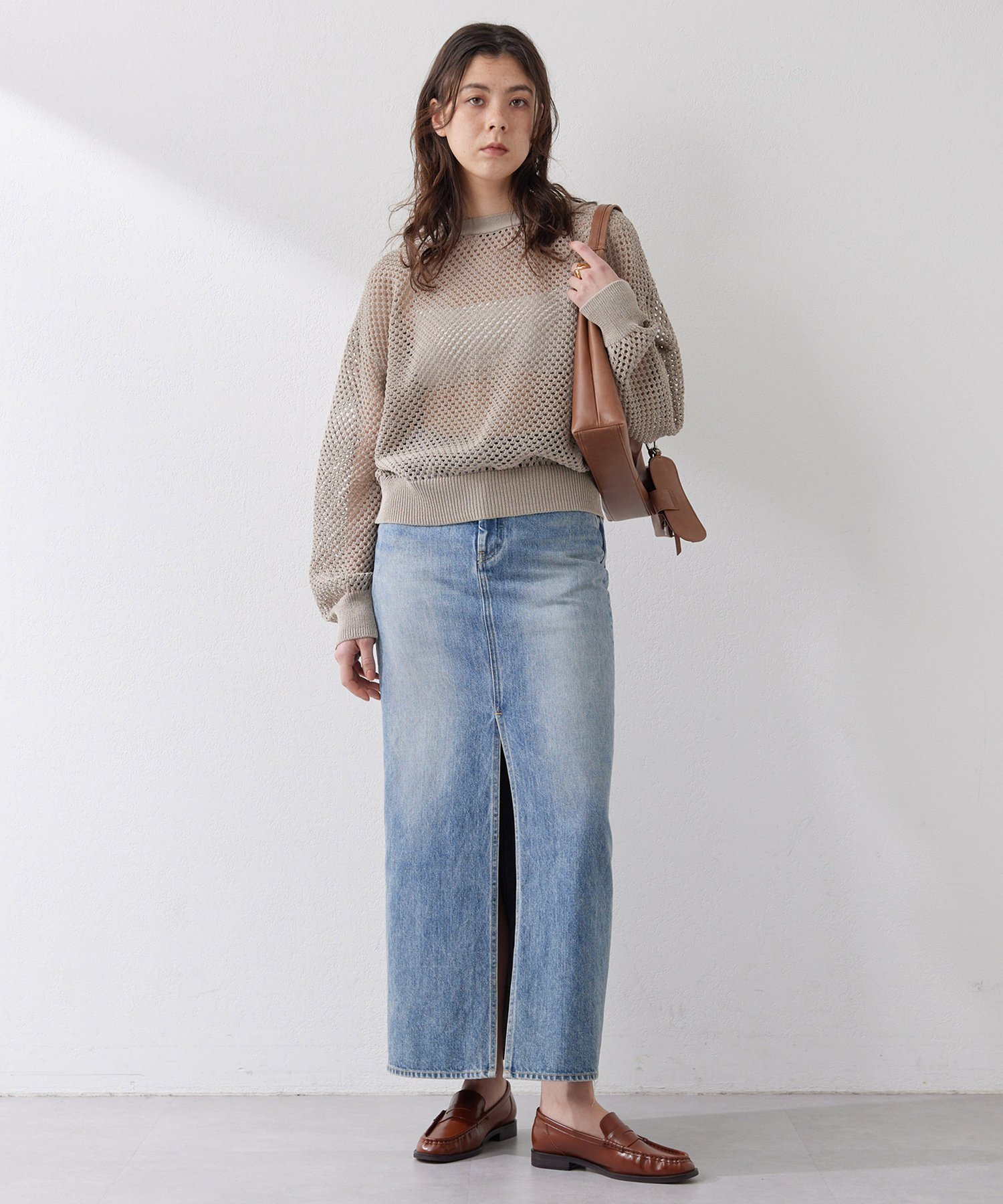 Whim Gazette｜デニムスリットスカート | Rakuten Fashion(楽天